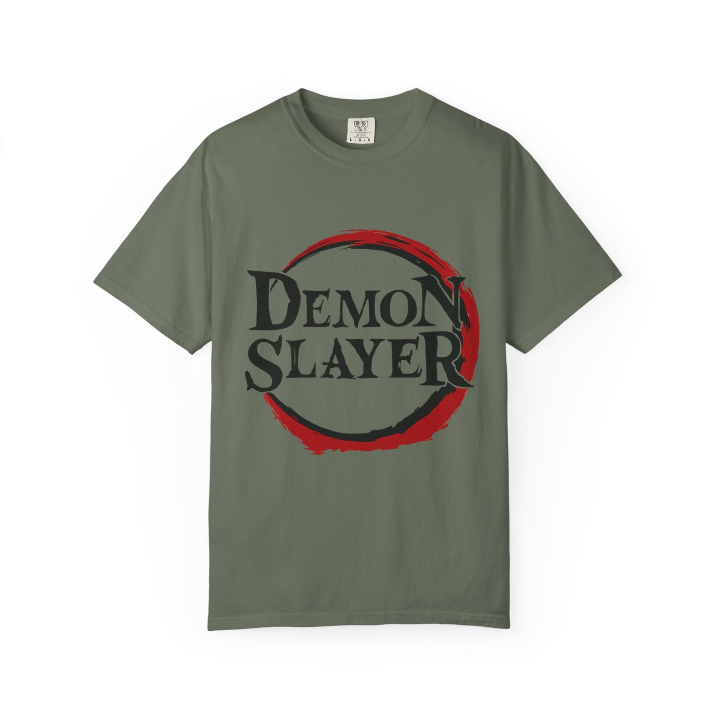 Demon Slayer Unisex Garment-Dyed T-Shirt, Anime Apparel, Gift for Fans, Casual Wear, Trendy Graphic Tee