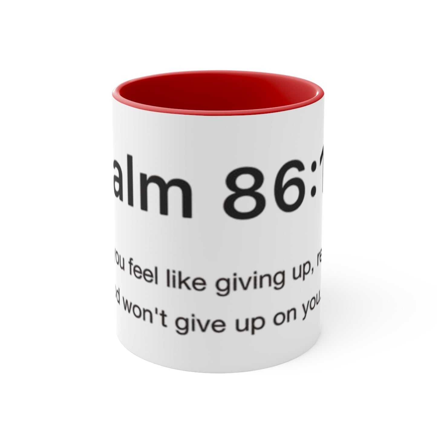 Inspirational Psalms Mug, Coffee Cup Motivational Gift, Christian Tea Mug, Faith-Based Home Decor, Encouraging Psalm 86:13