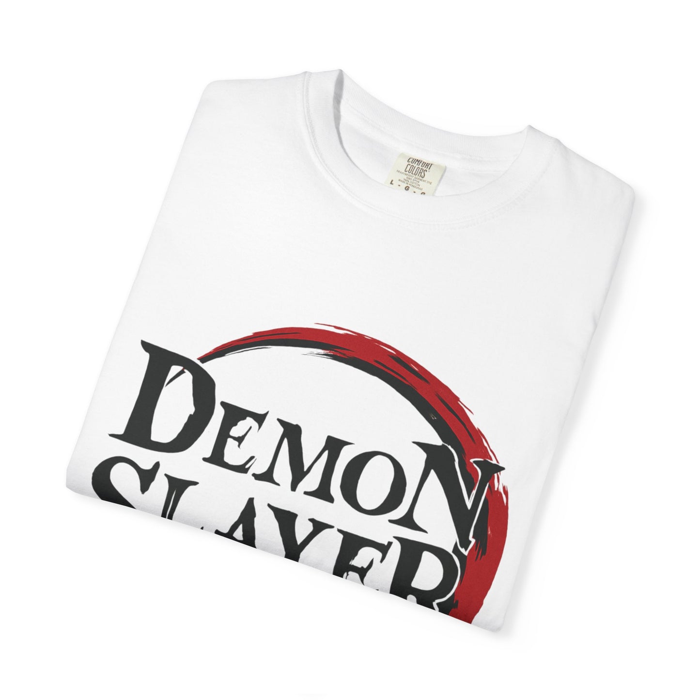 Demon Slayer Unisex Garment-Dyed T-Shirt, Anime Apparel, Gift for Fans, Casual Wear, Trendy Graphic Tee