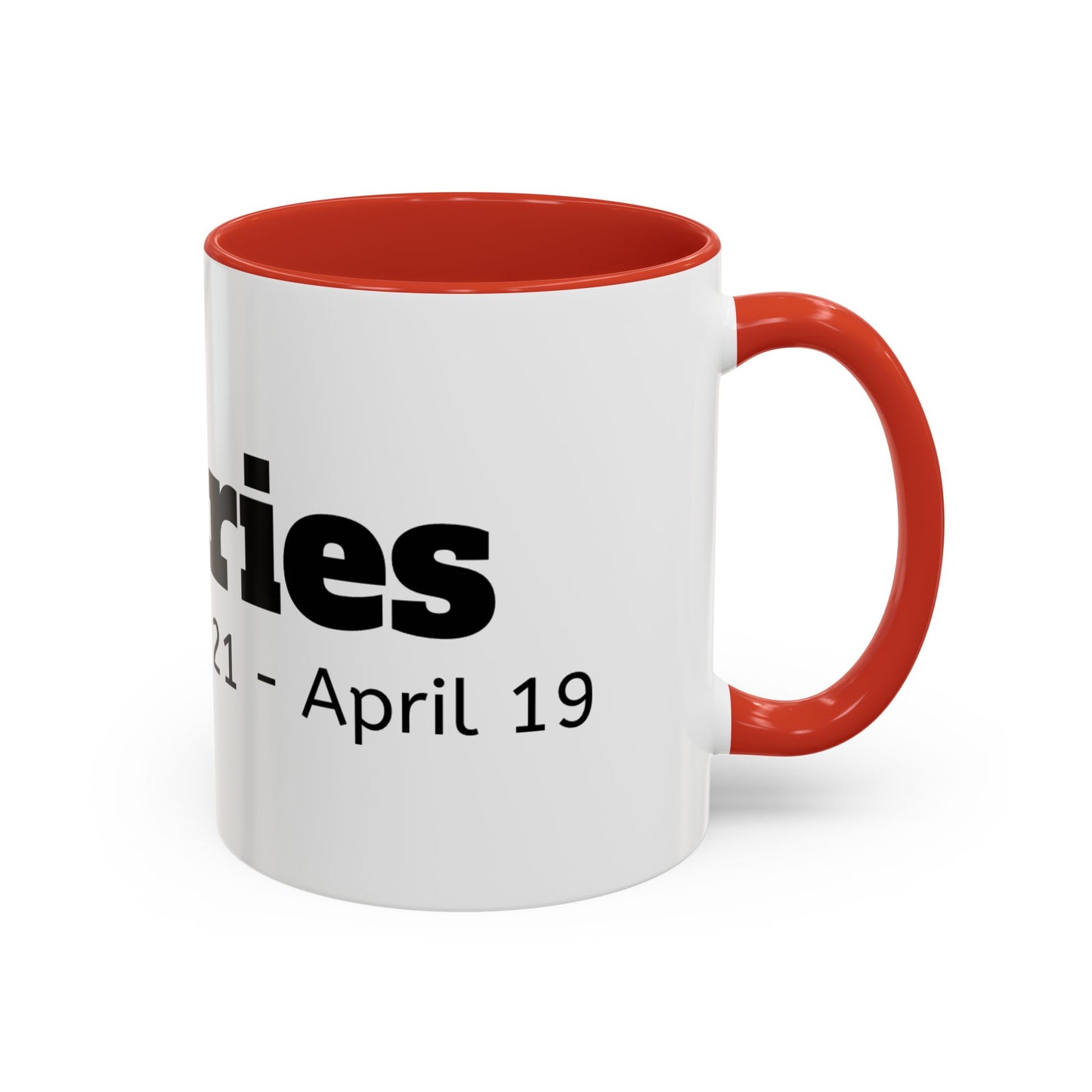 Aries Accent Coffee Mug | Astrology Gift for March Birthdays | Zodiac Lover's Cup | Coffee Lovers Mug | Personalized Aries Mug