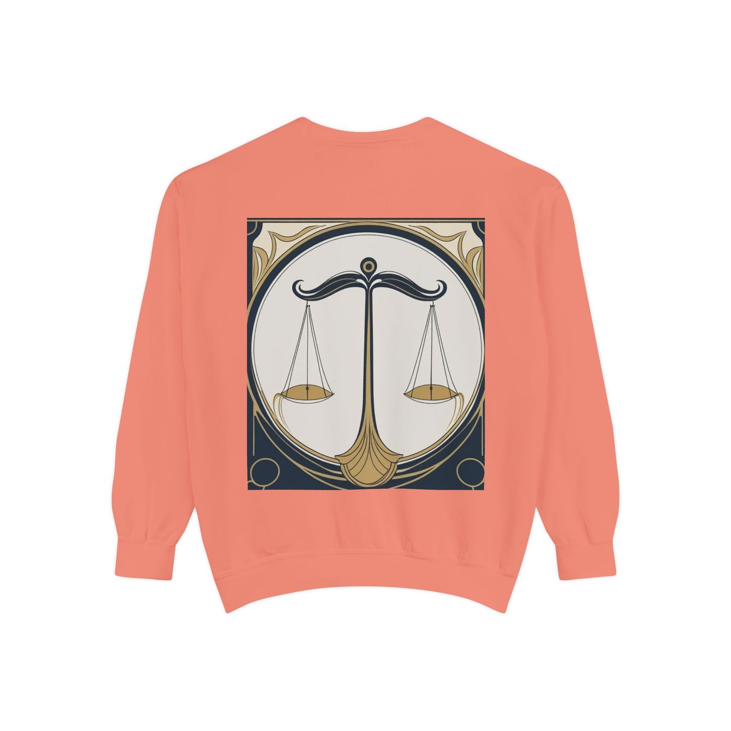 Libra Astrological Unisex Unise Garment-Dyed Sweatshirt