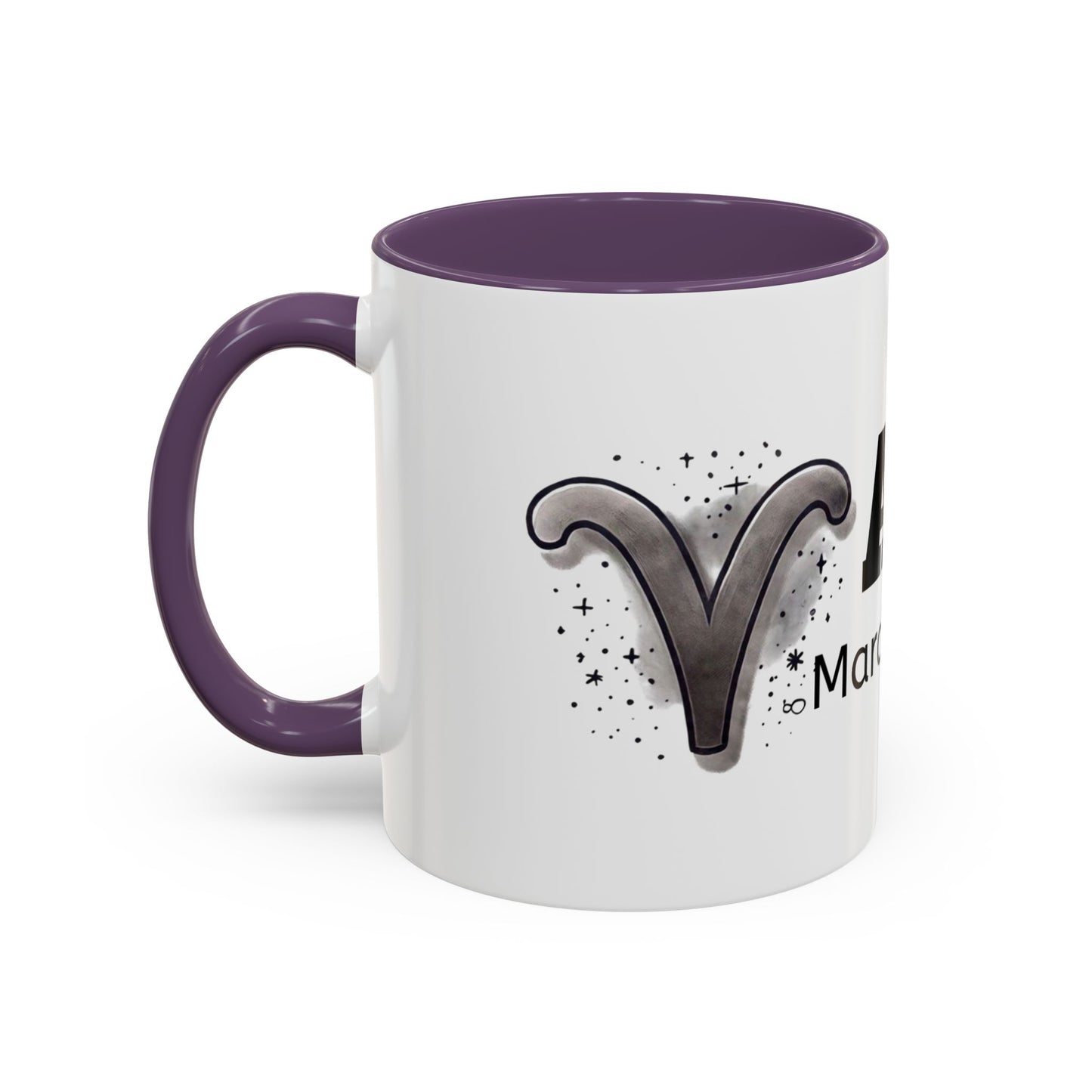 Aries Accent Coffee Mug | Astrology Gift for March Birthdays | Zodiac Lover's Cup | Coffee Lovers Mug | Personalized Aries Mug