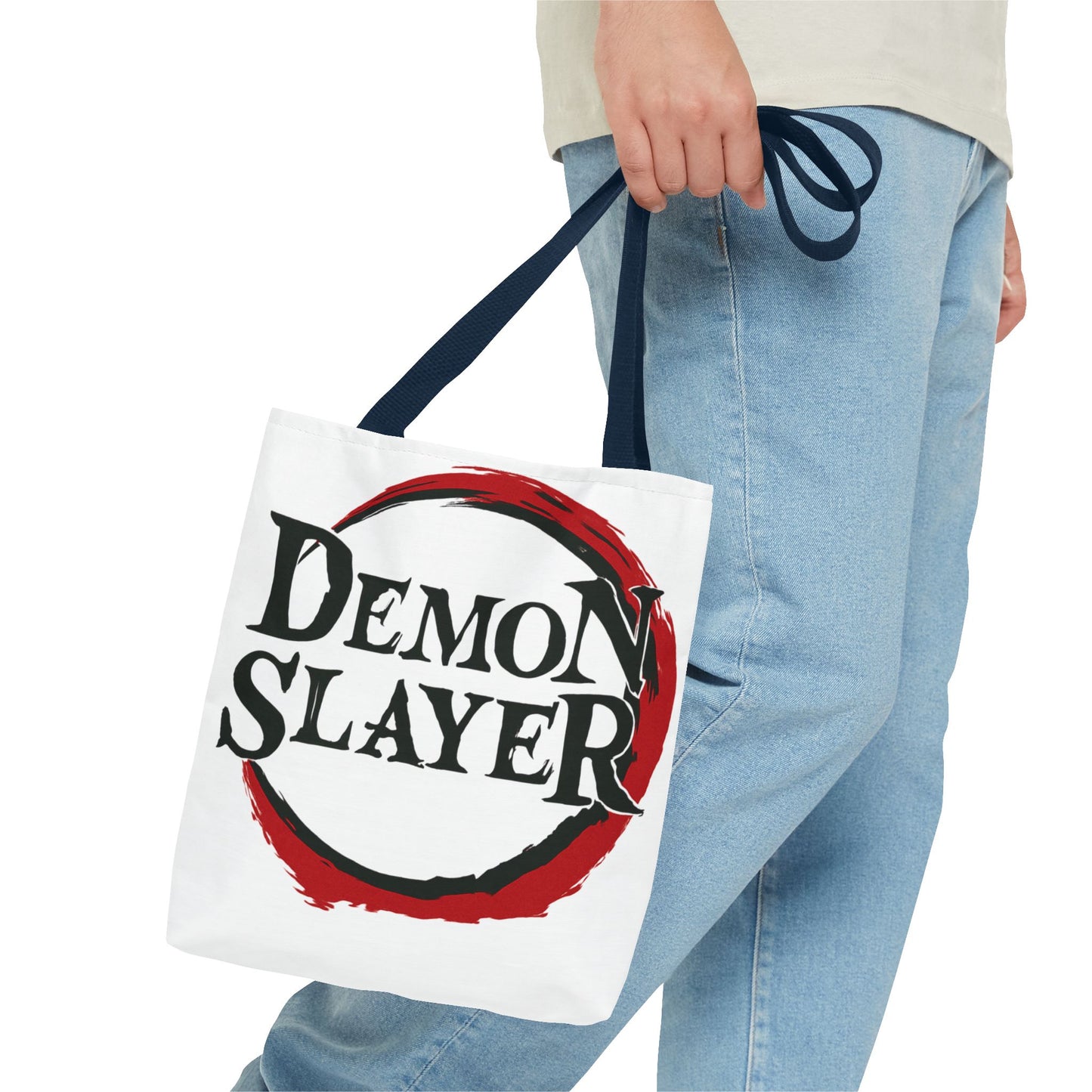 Anime Tote Bag – Demon Slayer Designs, Fan Merchandise, Eco-Friendly Shopping Bag, Stylish Carryall, Gift for Anime Lovers