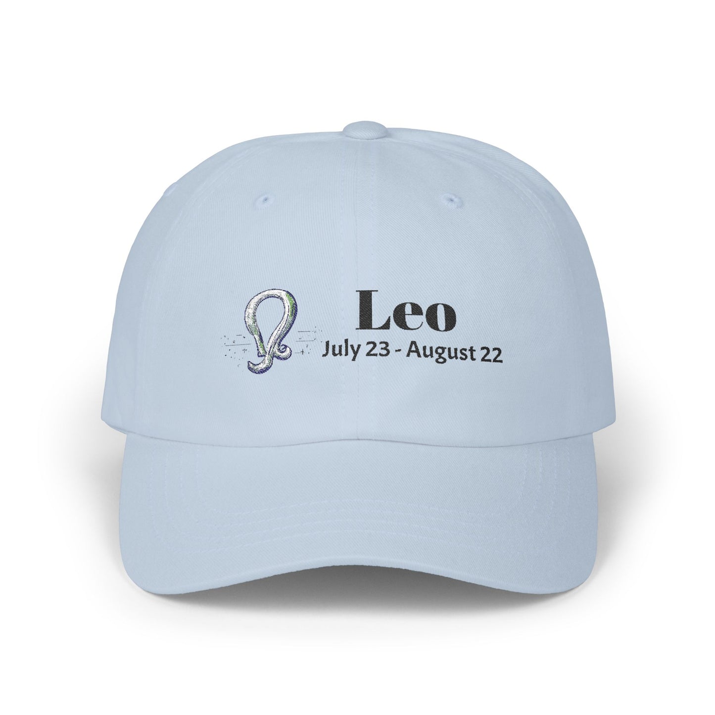 Leo Zodiac Classic Dad Cap, Astrology Hat, Horoscope Gift, White Adjustable Cap, Stylish Summer Accessory