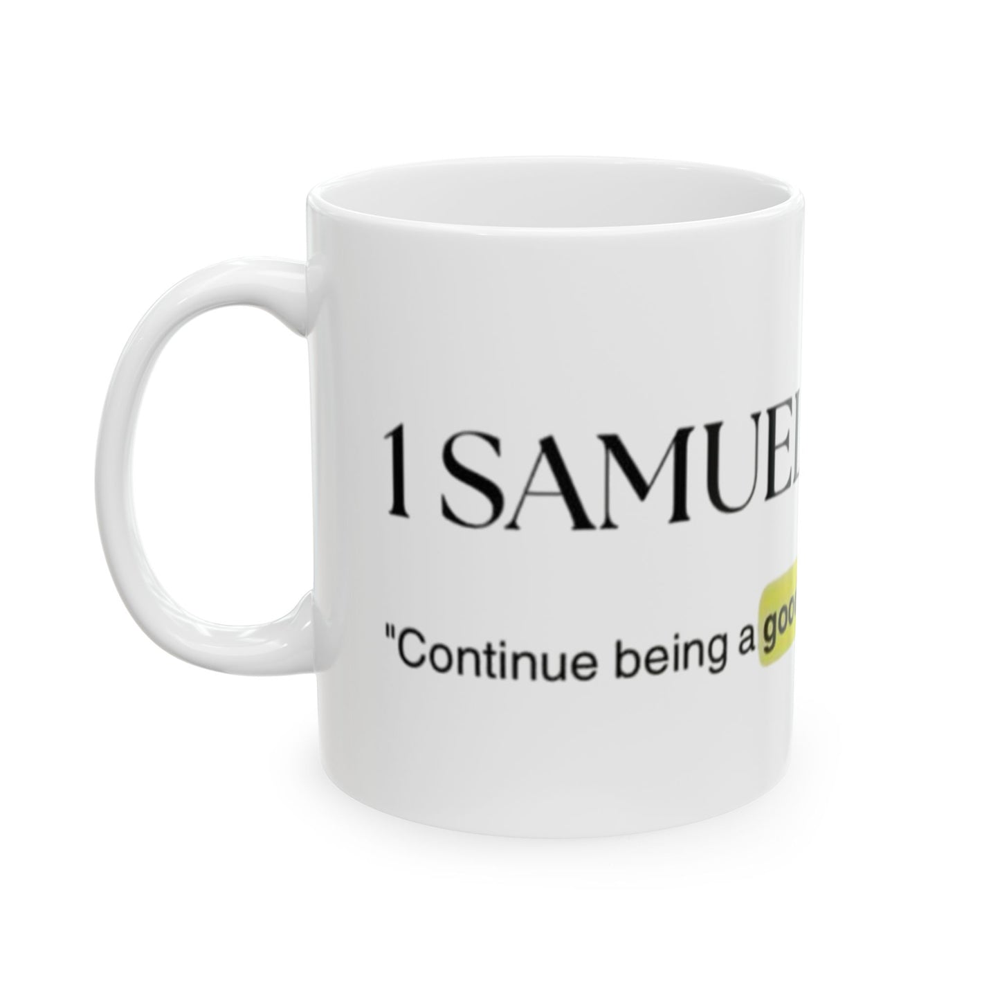 Inspirational Ceramic Mug with Bible Verses, Perfect for Gifts, Devotions, Coffee Lovers, Faith-Based Decor, Encouragement