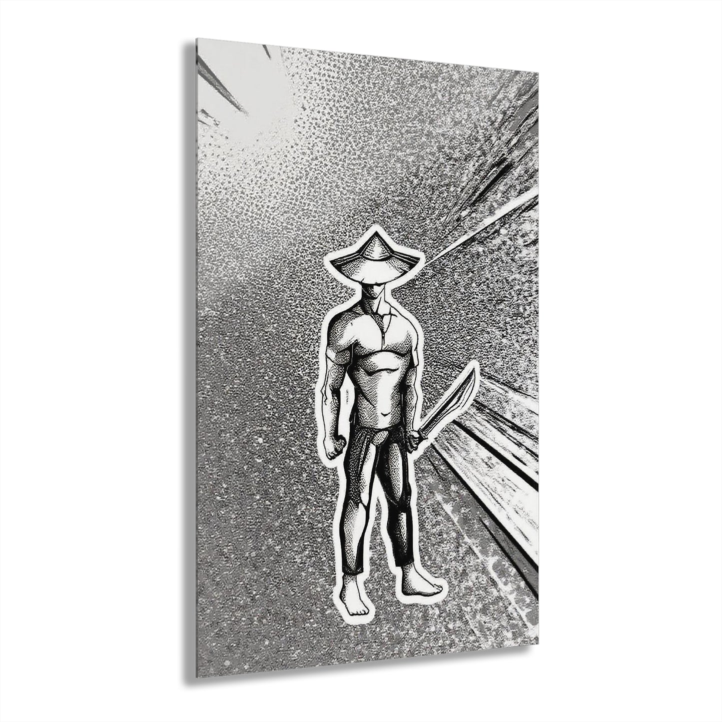 Heroic Wall Art Print - Unique Acrylic Decor, Modern Home Art, Cool Gift for Gamers, Comic Enthusiasts, and Kids