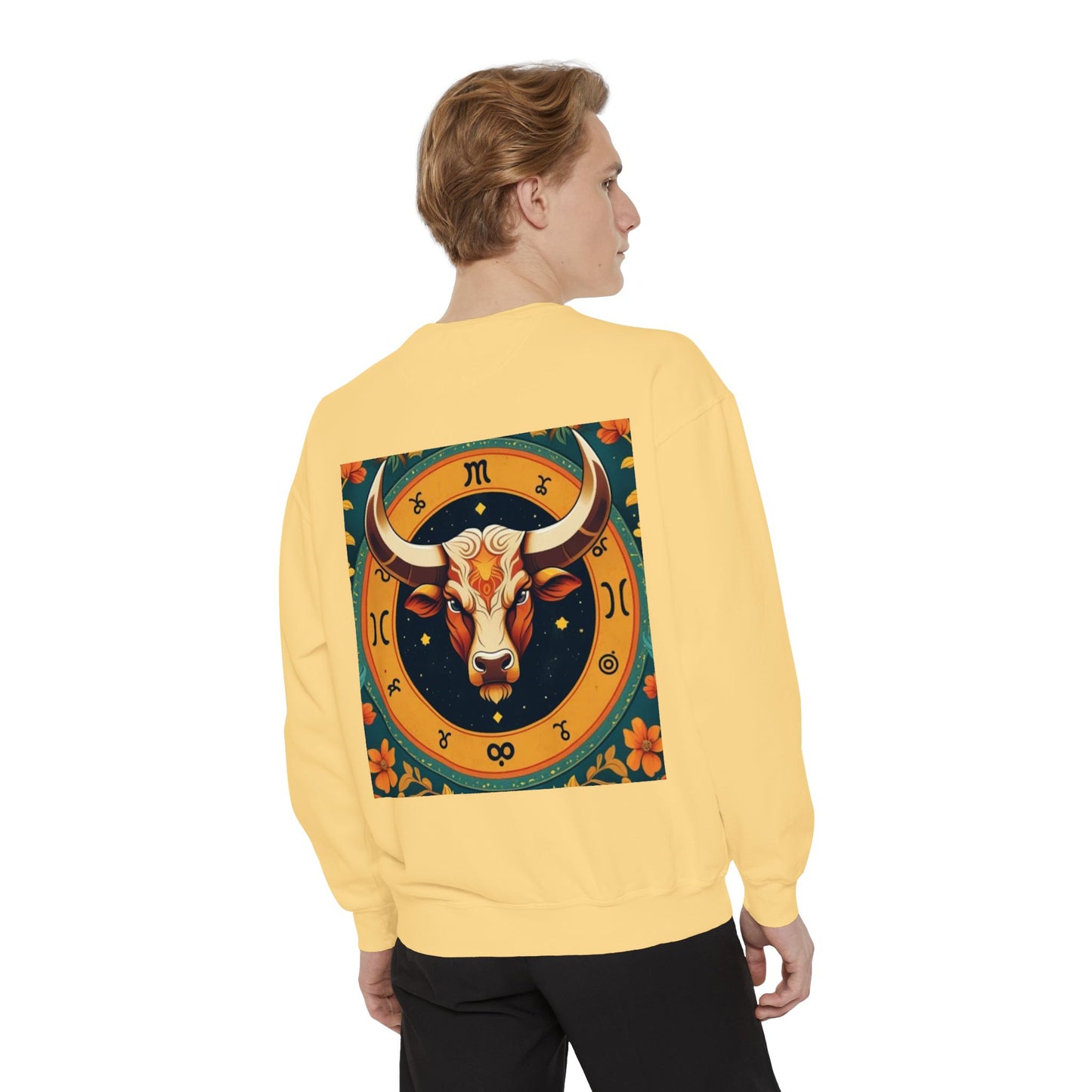 Taurus Astrological sign Unisex Garment-Dyed Sweatshirt