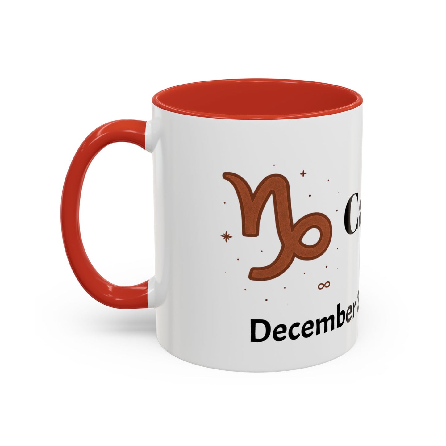 Capricorn Zodiac sign Accent Coffee Mug, Zodiac Gift, Astrology Mug, Horoscope Decor, Perfect for Birthdays & Holidays