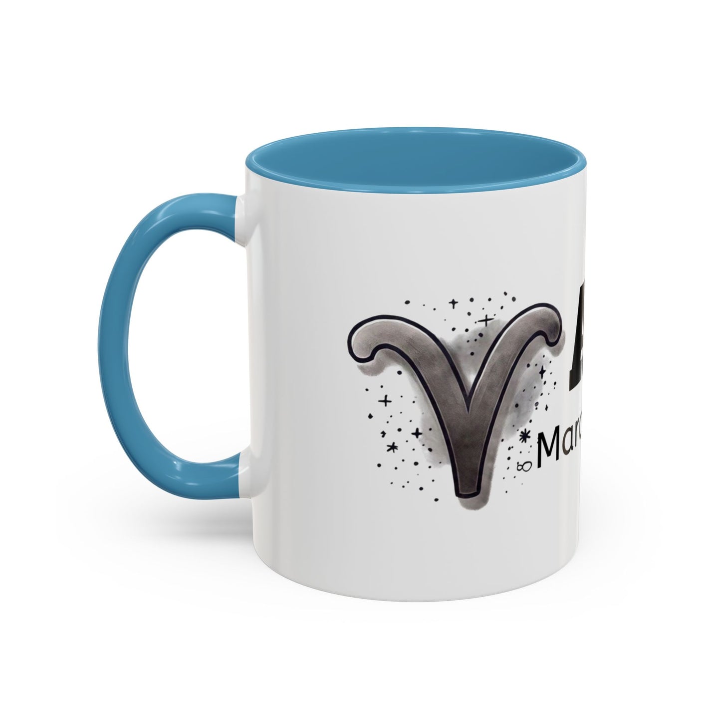 Aries Accent Coffee Mug | Astrology Gift for March Birthdays | Zodiac Lover's Cup | Coffee Lovers Mug | Personalized Aries Mug