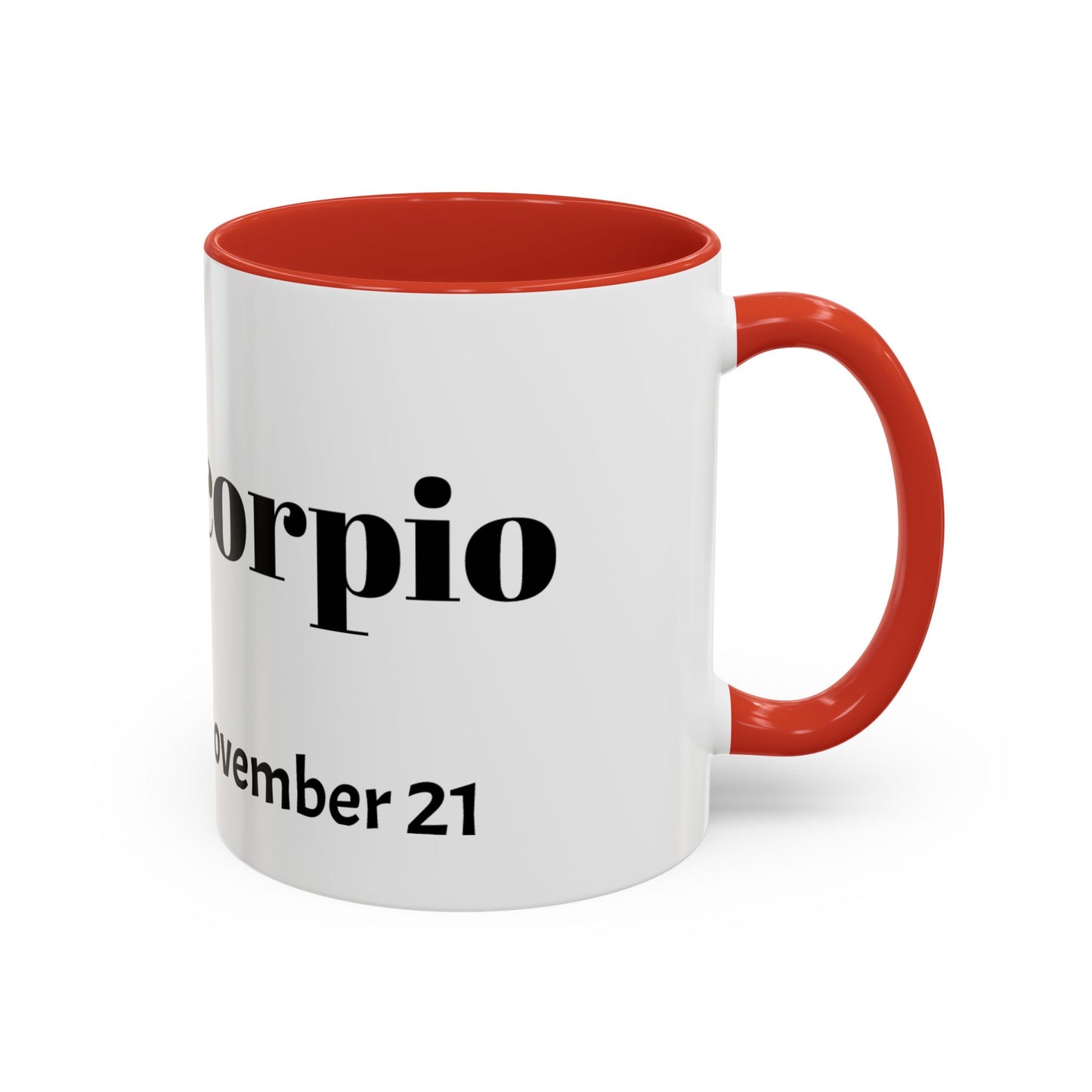 Scorpio Zodiac Coffee Mug - Astrology Gift, Horoscope Mug, Black Accent, Astrology Lover, Personalized Coffee Cup