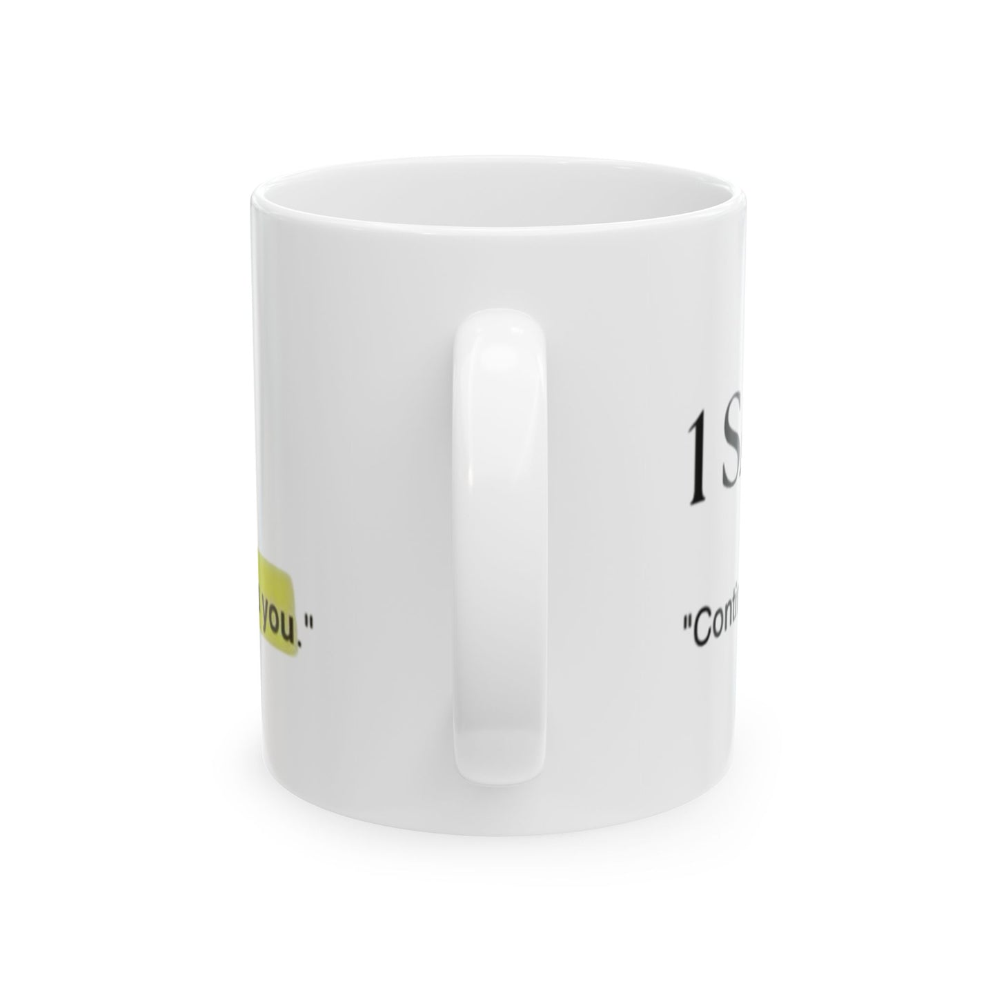Inspirational Ceramic Mug with Bible Verses, Perfect for Gifts, Devotions, Coffee Lovers, Faith-Based Decor, Encouragement