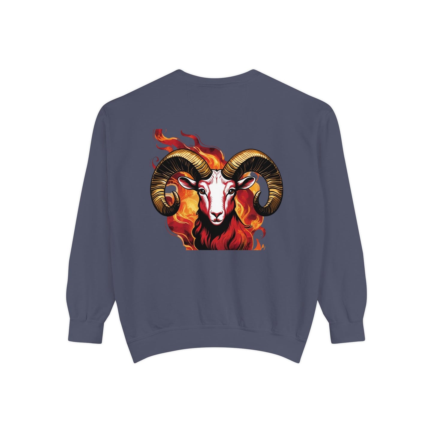 Aries Flame Sweatshirt, Unisex Graphic Sweatshirt, Zodiac Apparel, Astrology Gift, Cozy Casual Wear, Aries Astrology Merchandise