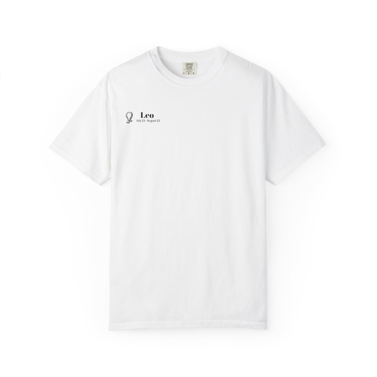 Leo Zodiac T-Shirt, Astrology Tee, Unisex Garment-Dyed Shirt, Birthday Gift for Leo, Celestial Fashion