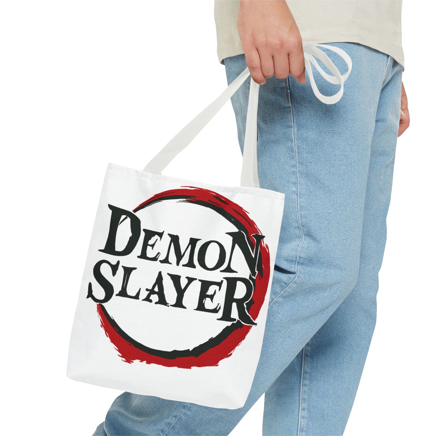 Anime Tote Bag – Demon Slayer Designs, Fan Merchandise, Eco-Friendly Shopping Bag, Stylish Carryall, Gift for Anime Lovers