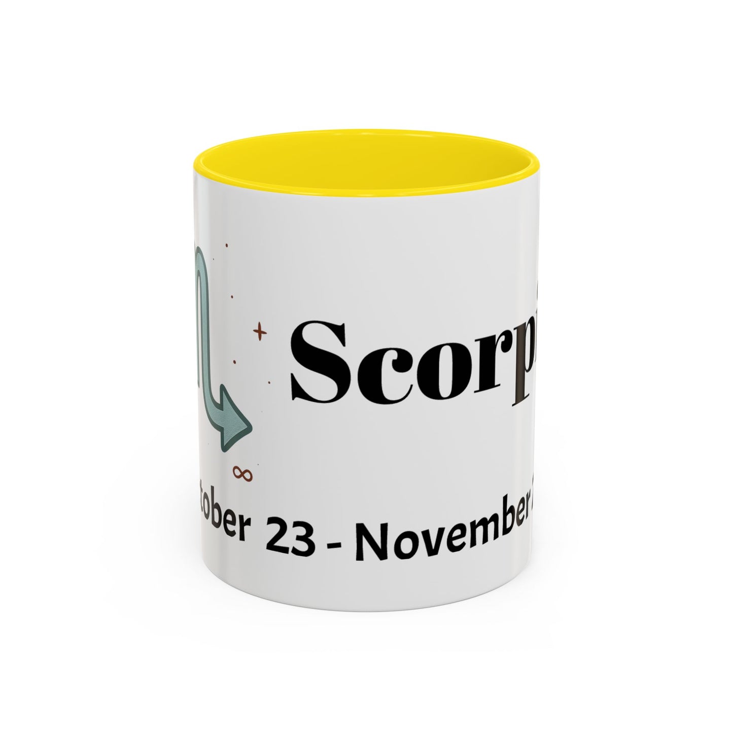 Scorpio Zodiac Coffee Mug - Astrology Gift, Horoscope Mug, Black Accent, Astrology Lover, Personalized Coffee Cup