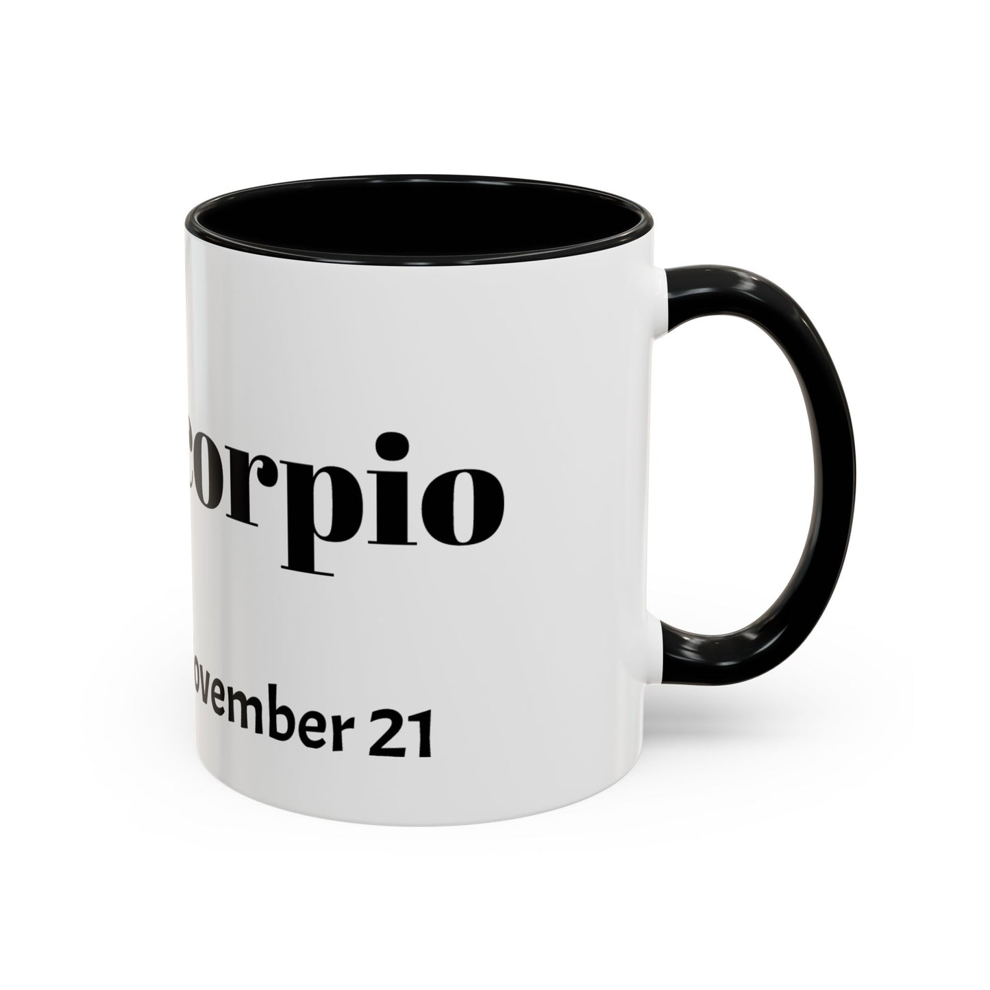 Scorpio Zodiac Coffee Mug - Astrology Gift, Horoscope Mug, Black Accent, Astrology Lover, Personalized Coffee Cup
