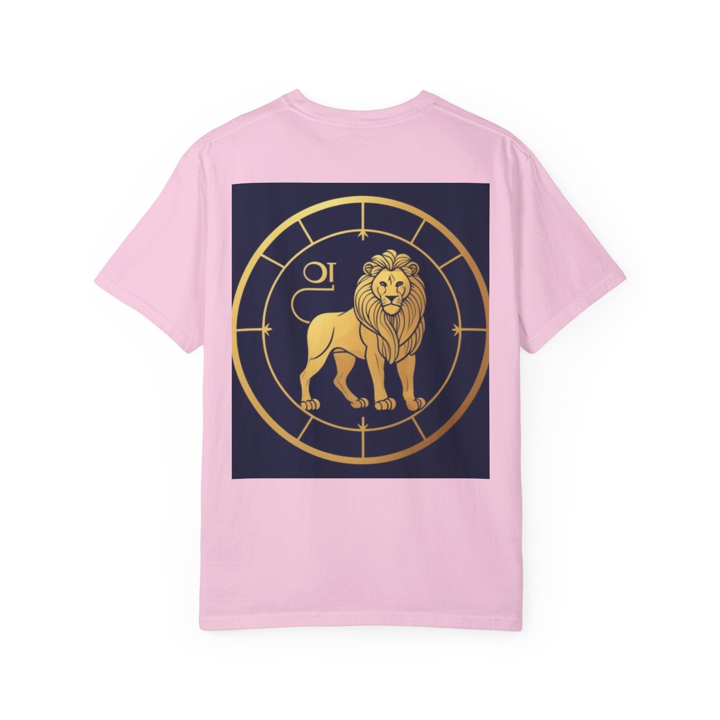 Leo Zodiac T-Shirt, Astrology Tee, Unisex Garment-Dyed Shirt, Birthday Gift for Leo, Celestial Fashion