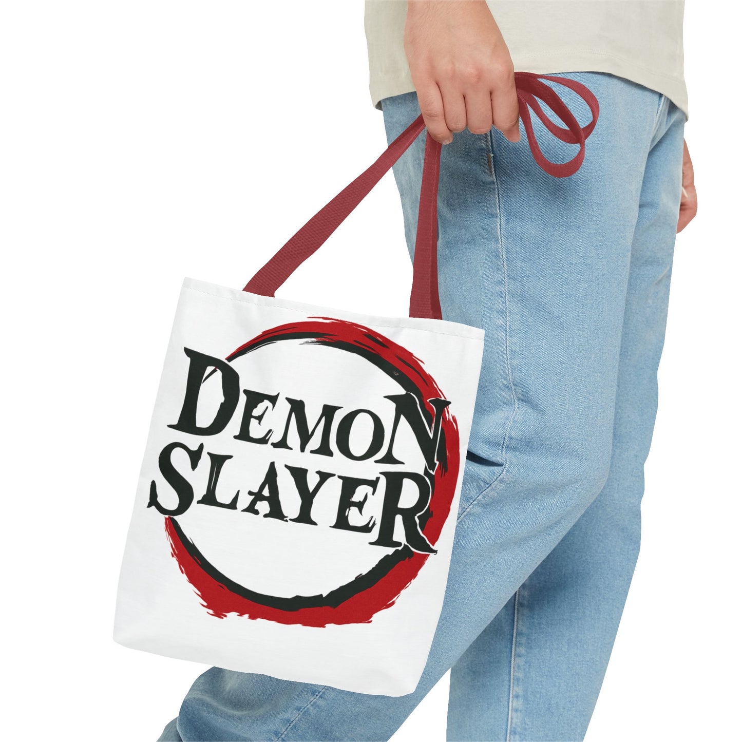 Anime Tote Bag – Demon Slayer Designs, Fan Merchandise, Eco-Friendly Shopping Bag, Stylish Carryall, Gift for Anime Lovers