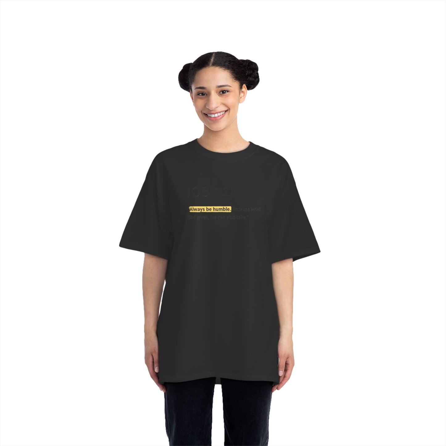 Inspirational Short-Sleeve T-Shirt - Job 1:21, Christian Gifts, Scripture Tee, Humble Reminder, Faith Wear, Gift for Believers