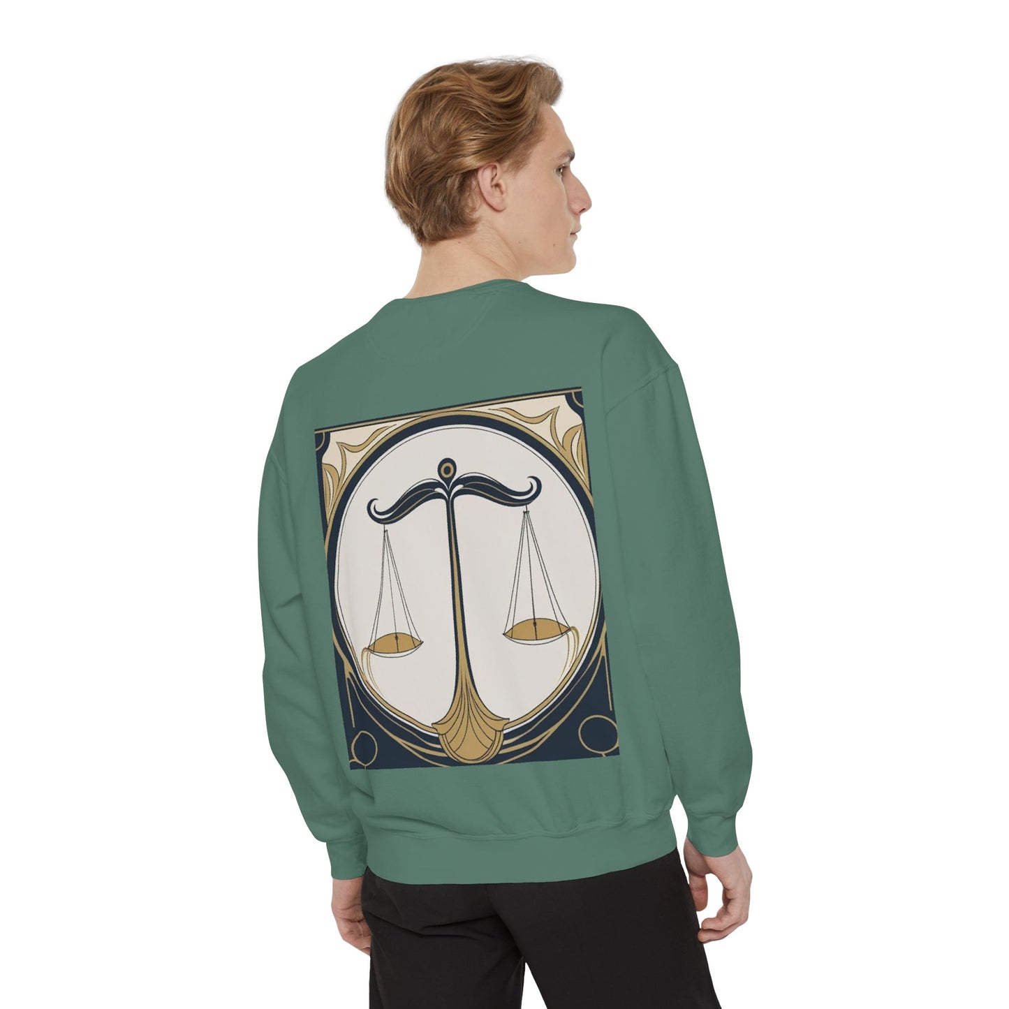 Libra Astrological Unisex Unise Garment-Dyed Sweatshirt
