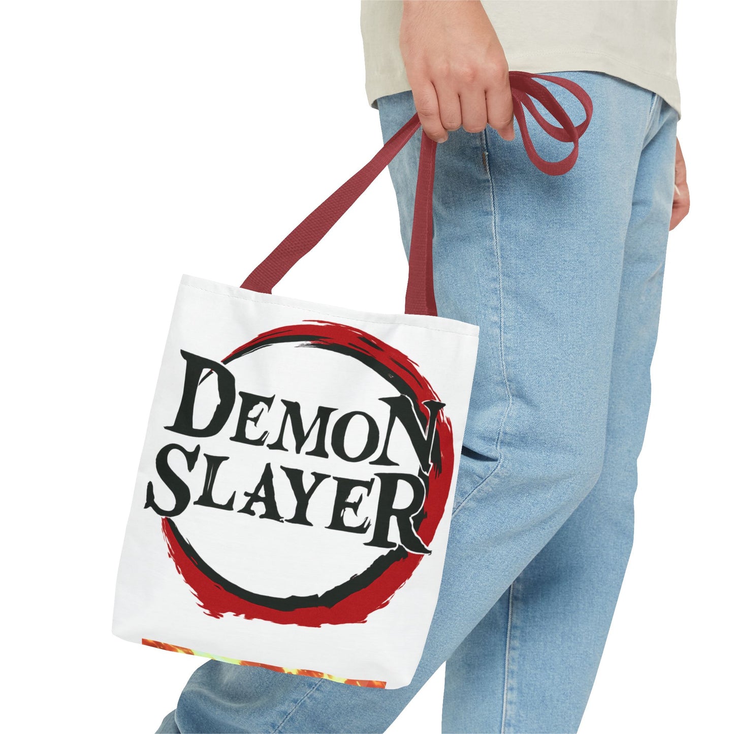Demon Slayer Tote Bag, Anime Lover Gift, Eco-friendly Shopping Bag, Stylish Accessory, Cute Carryall for Fans
