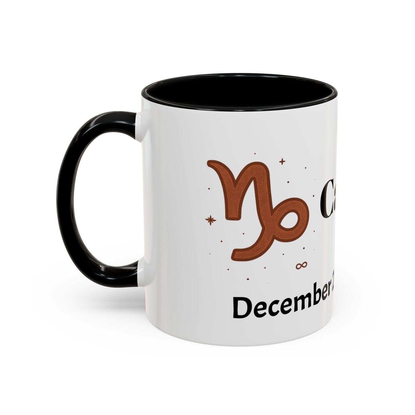 Capricorn Zodiac sign Accent Coffee Mug, Zodiac Gift, Astrology Mug, Horoscope Decor, Perfect for Birthdays & Holidays