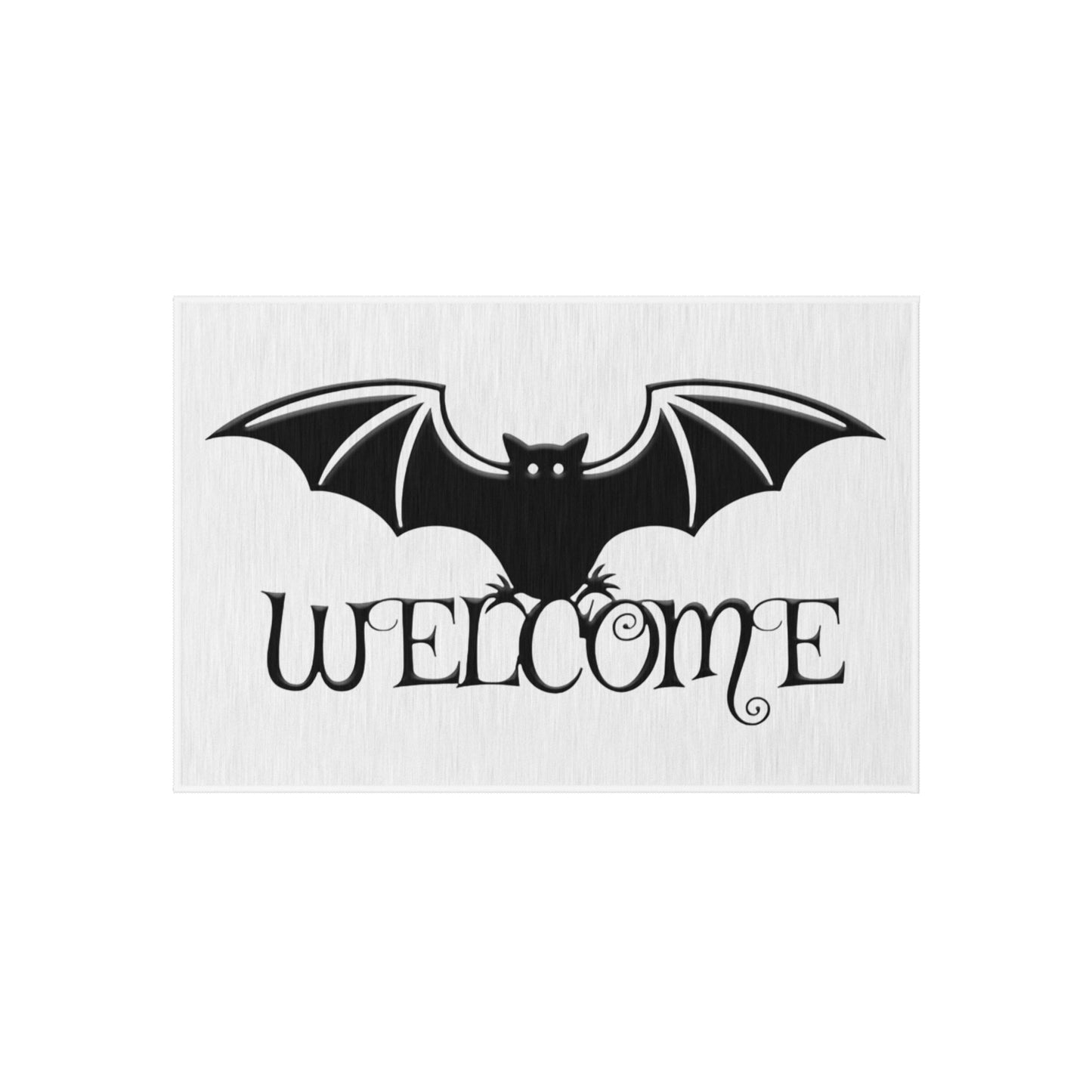 Halloween Bat Outdoor Rug, Spooky Welcome Mat, Fall Decor, Porch Rug, Halloween Home Decoration, Outdoor Welcome Mat