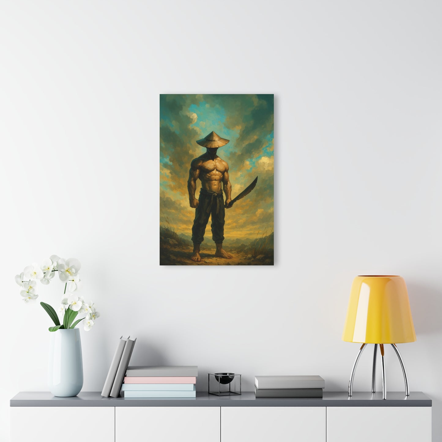 Bold Warrior Acrylic Print, Wall Art Decor, Unique Home Decoration, Masculine Artwork, Gift for Him, Modern Art