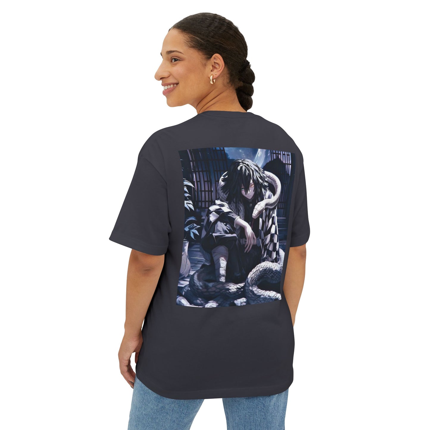 Demon Slayer Unisex Oversized Tee, Anime Fan Shirt, Graphic Tee, Gift for Otaku, Cool Casual Wear, Birthday Present, Comfy Top
