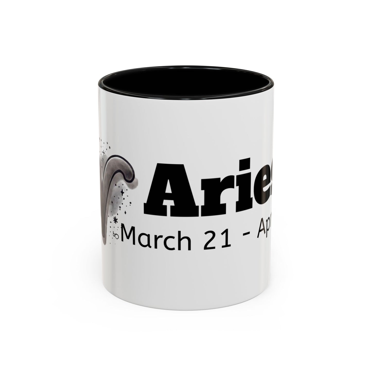 Aries Accent Coffee Mug | Astrology Gift for March Birthdays | Zodiac Lover's Cup | Coffee Lovers Mug | Personalized Aries Mug