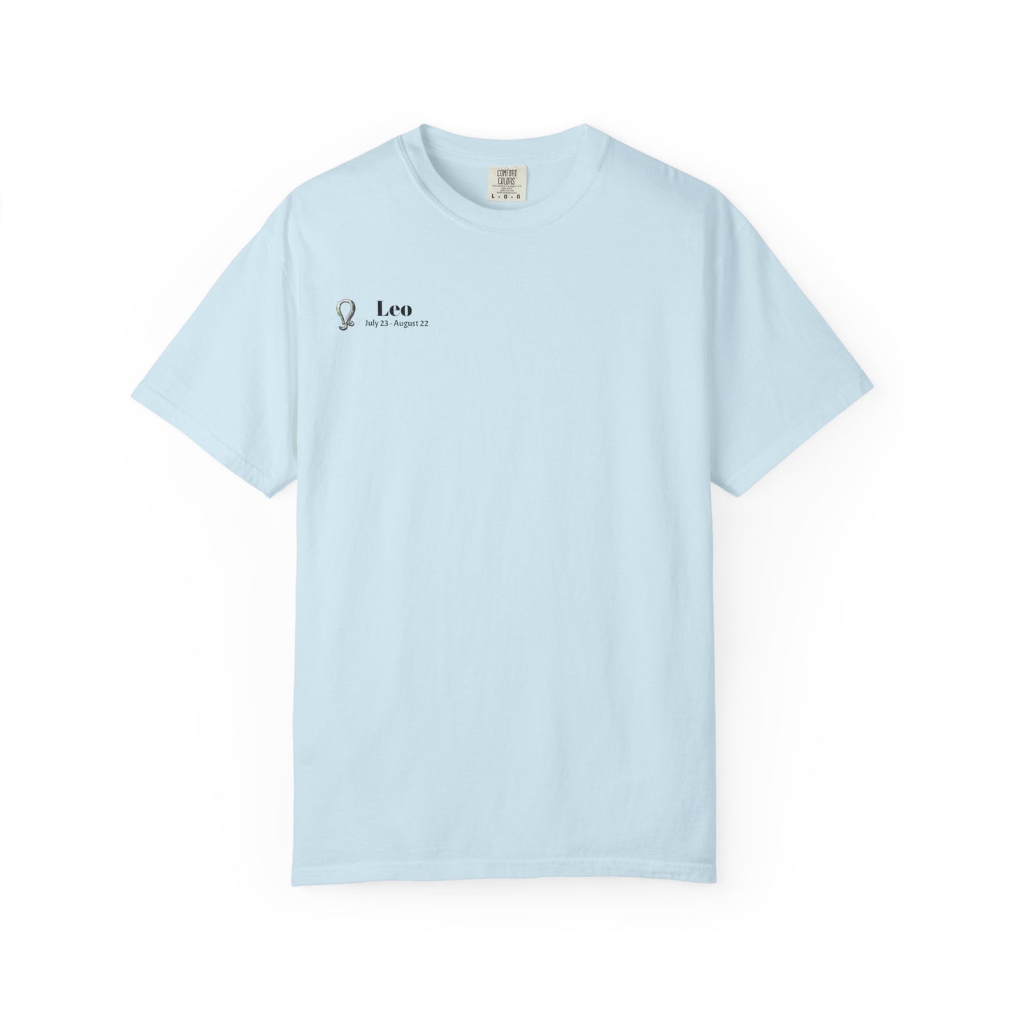 Leo Zodiac T-Shirt, Astrology Tee, Unisex Garment-Dyed Shirt, Birthday Gift for Leo, Celestial Fashion
