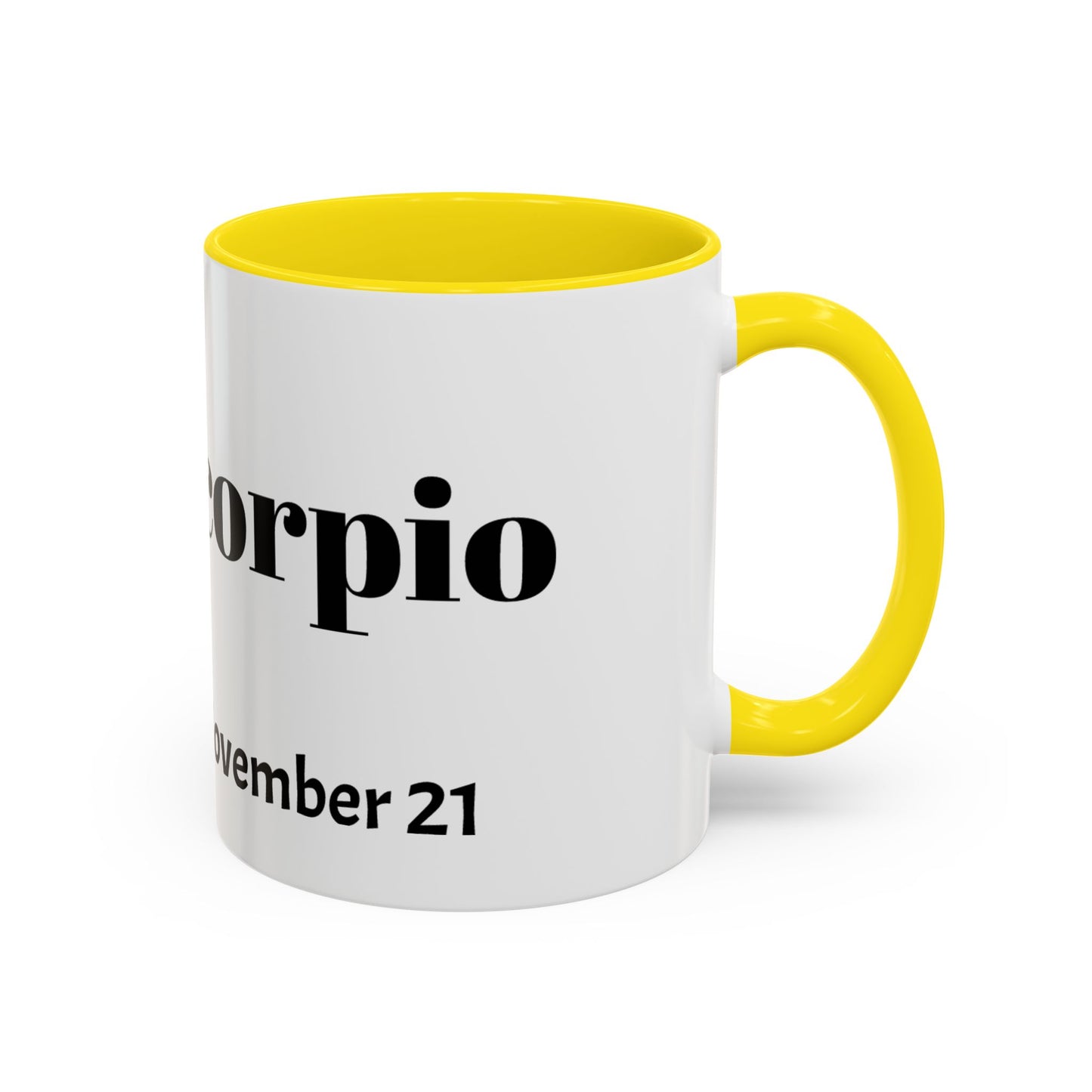 Scorpio Zodiac Coffee Mug - Astrology Gift, Horoscope Mug, Black Accent, Astrology Lover, Personalized Coffee Cup