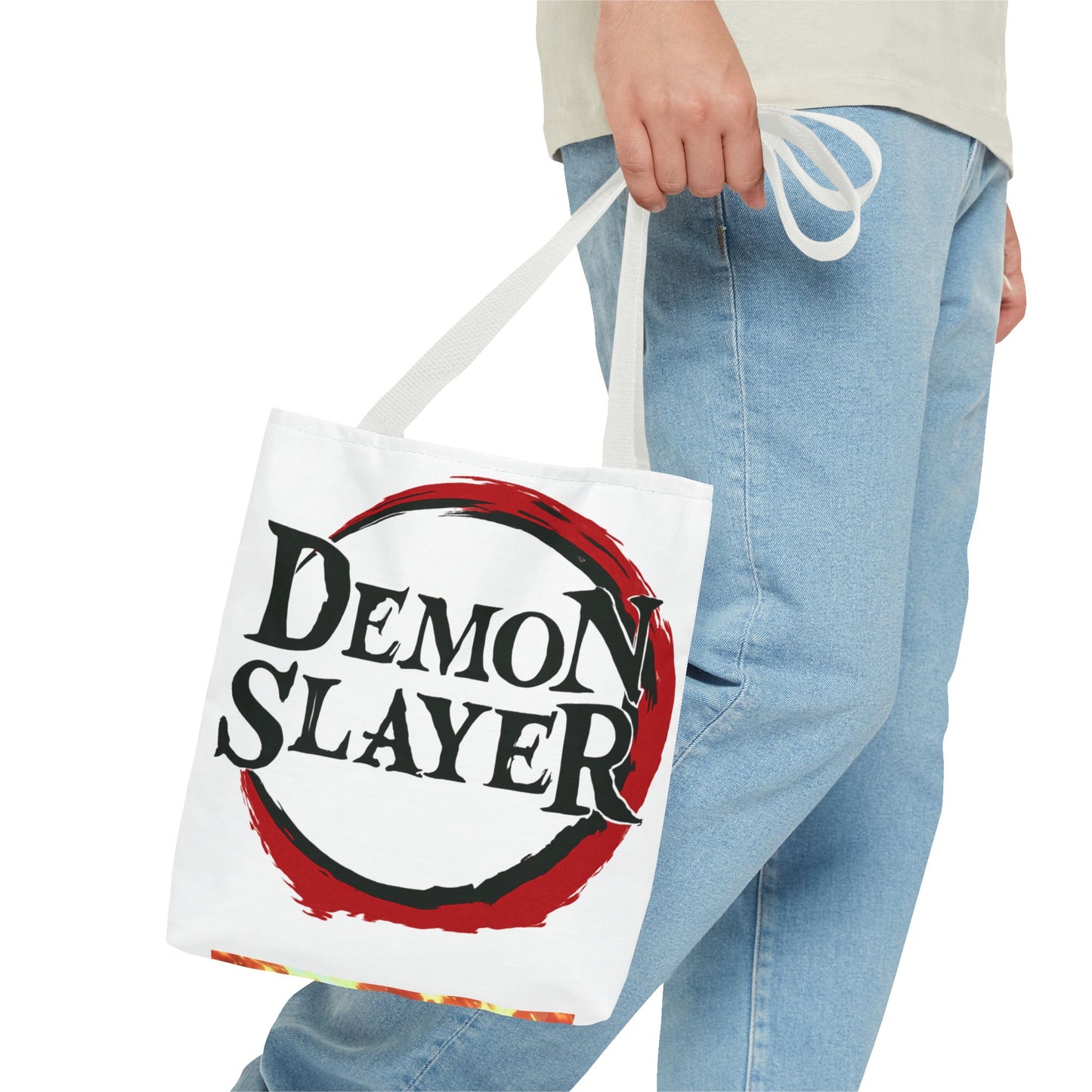 Demon Slayer Tote Bag, Anime Lover Gift, Eco-friendly Shopping Bag, Stylish Accessory, Cute Carryall for Fans
