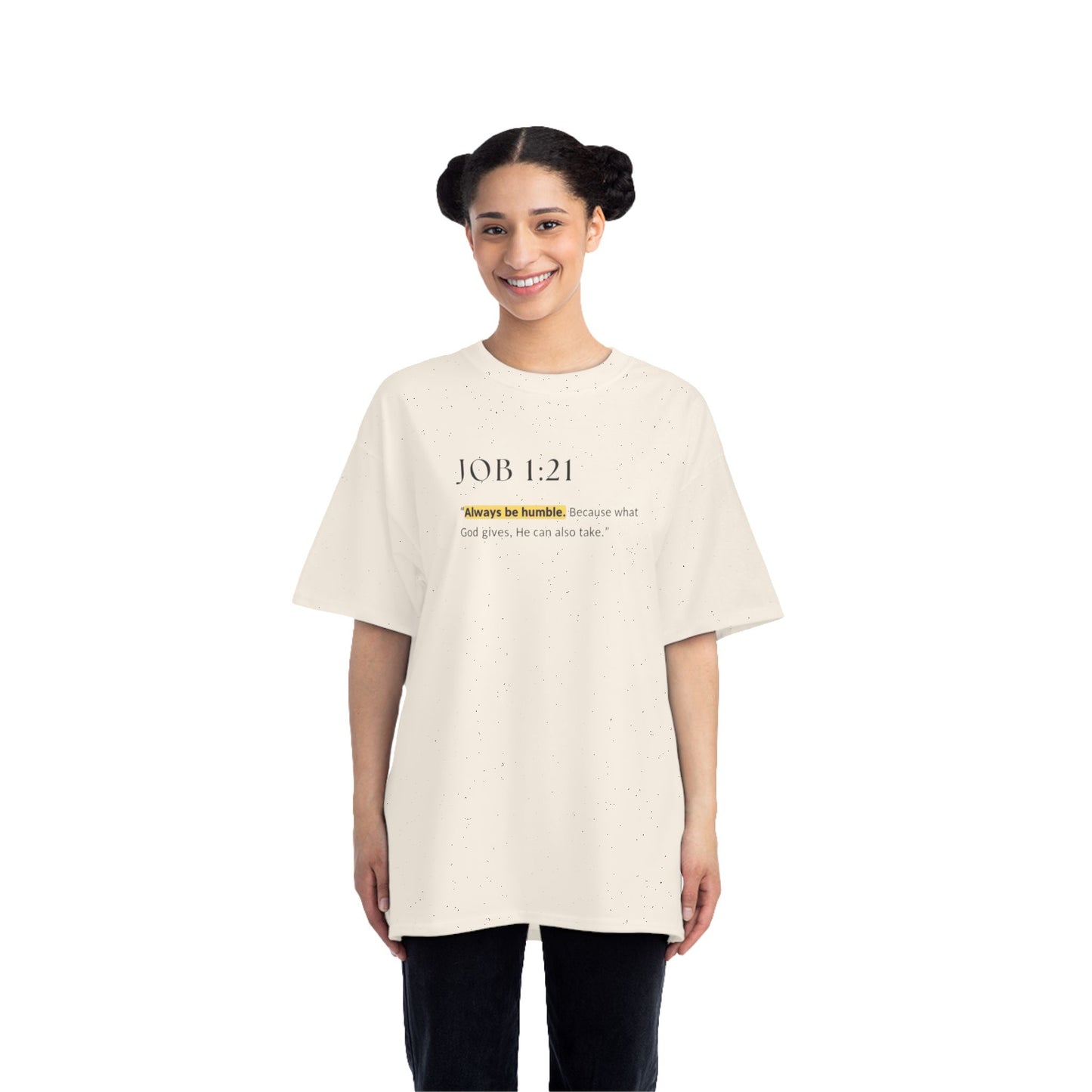 Inspirational Short-Sleeve T-Shirt - Job 1:21, Christian Gifts, Scripture Tee, Humble Reminder, Faith Wear, Gift for Believers