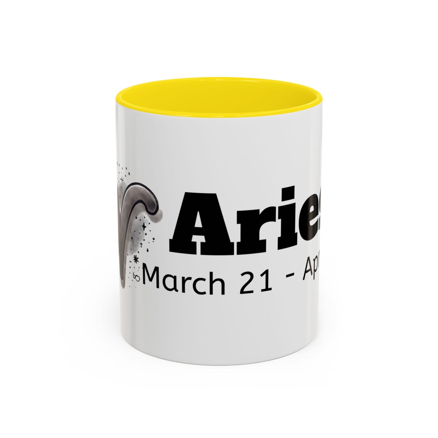 Aries Accent Coffee Mug | Astrology Gift for March Birthdays | Zodiac Lover's Cup | Coffee Lovers Mug | Personalized Aries Mug