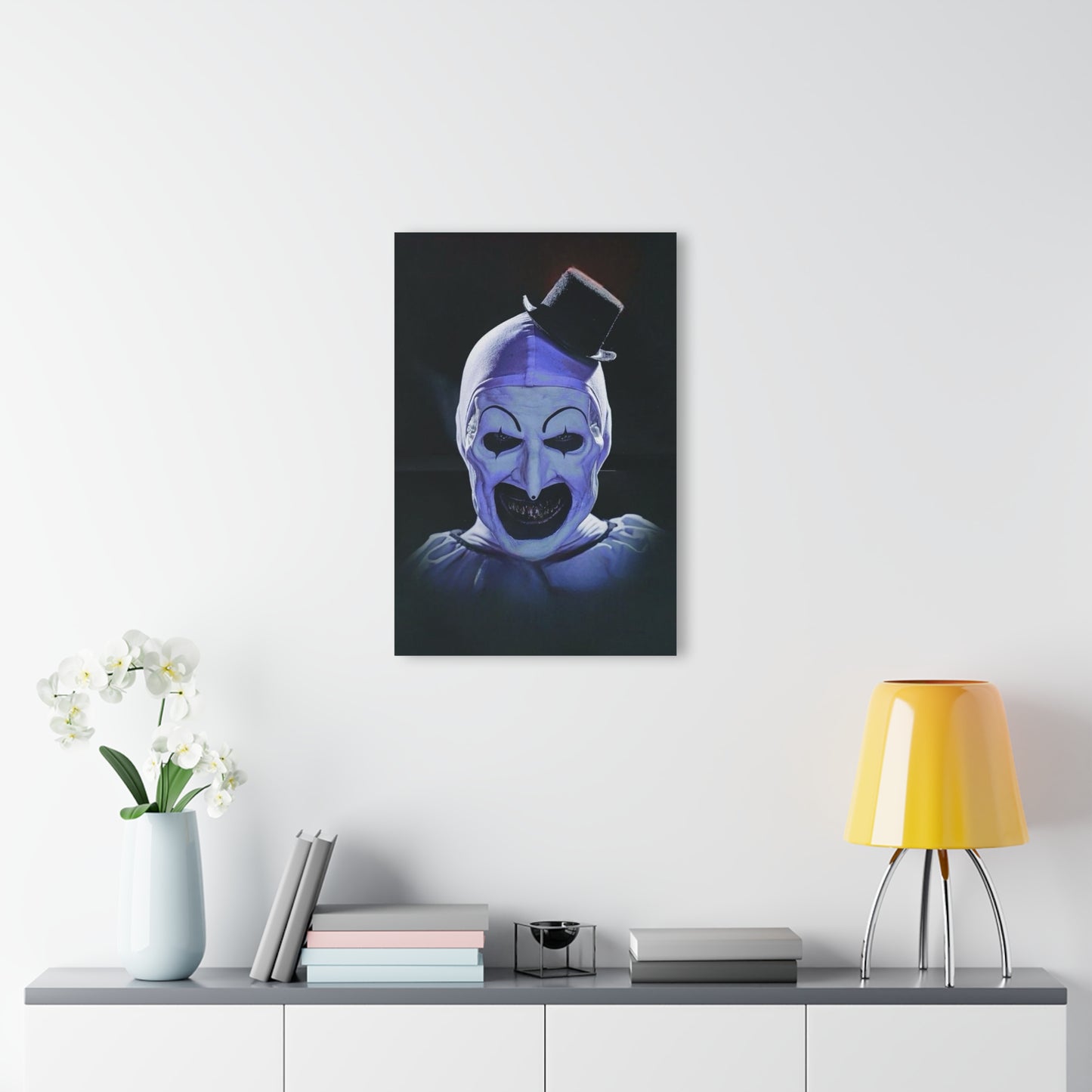 Spooky Acrylic Wall Art Print - Creepy Clown Decor, Halloween Decoration, Horror Art, Unique Home Decor, Nightmarish Artwork
