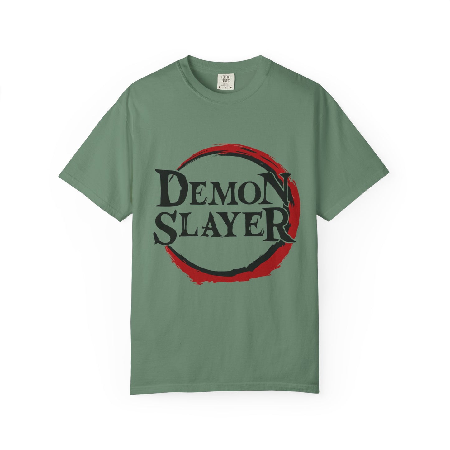 Demon Slayer Unisex Garment-Dyed T-Shirt, Anime Apparel, Gift for Fans, Casual Wear, Trendy Graphic Tee