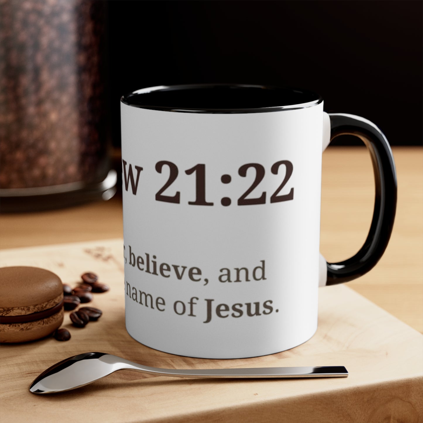 Inspirational Accent Mugs with Biblical Verses, Motivational Coffee Cup, Faith-Based Gift, Prayer Mug, Unique Home Decor