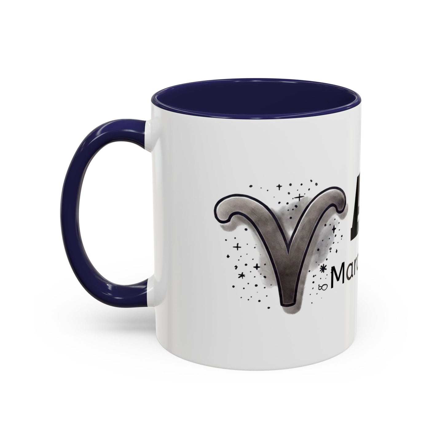 Aries Accent Coffee Mug | Astrology Gift for March Birthdays | Zodiac Lover's Cup | Coffee Lovers Mug | Personalized Aries Mug