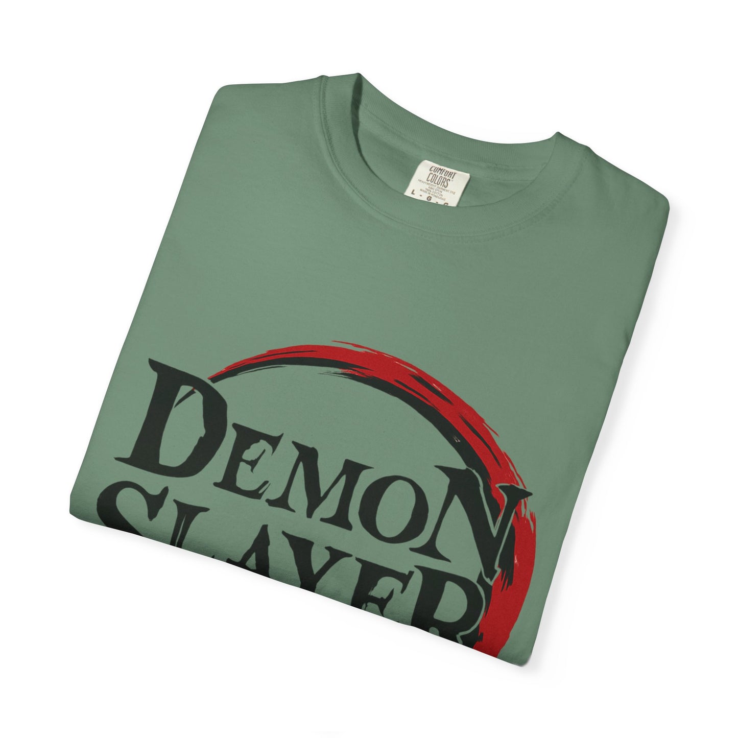 Demon Slayer Unisex Garment-Dyed T-Shirt, Anime Apparel, Gift for Fans, Casual Wear, Trendy Graphic Tee