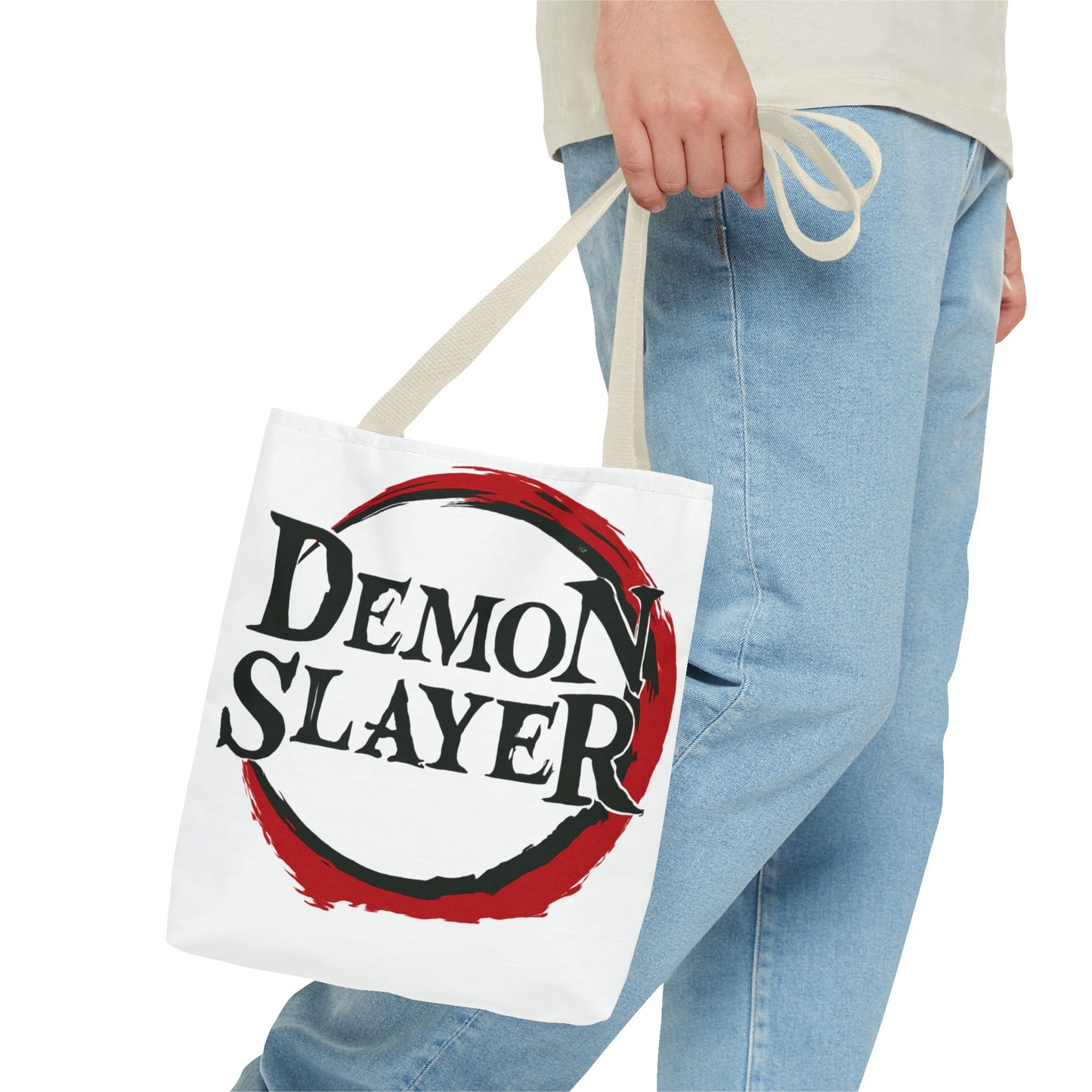 Anime Tote Bag – Demon Slayer Designs, Fan Merchandise, Eco-Friendly Shopping Bag, Stylish Carryall, Gift for Anime Lovers