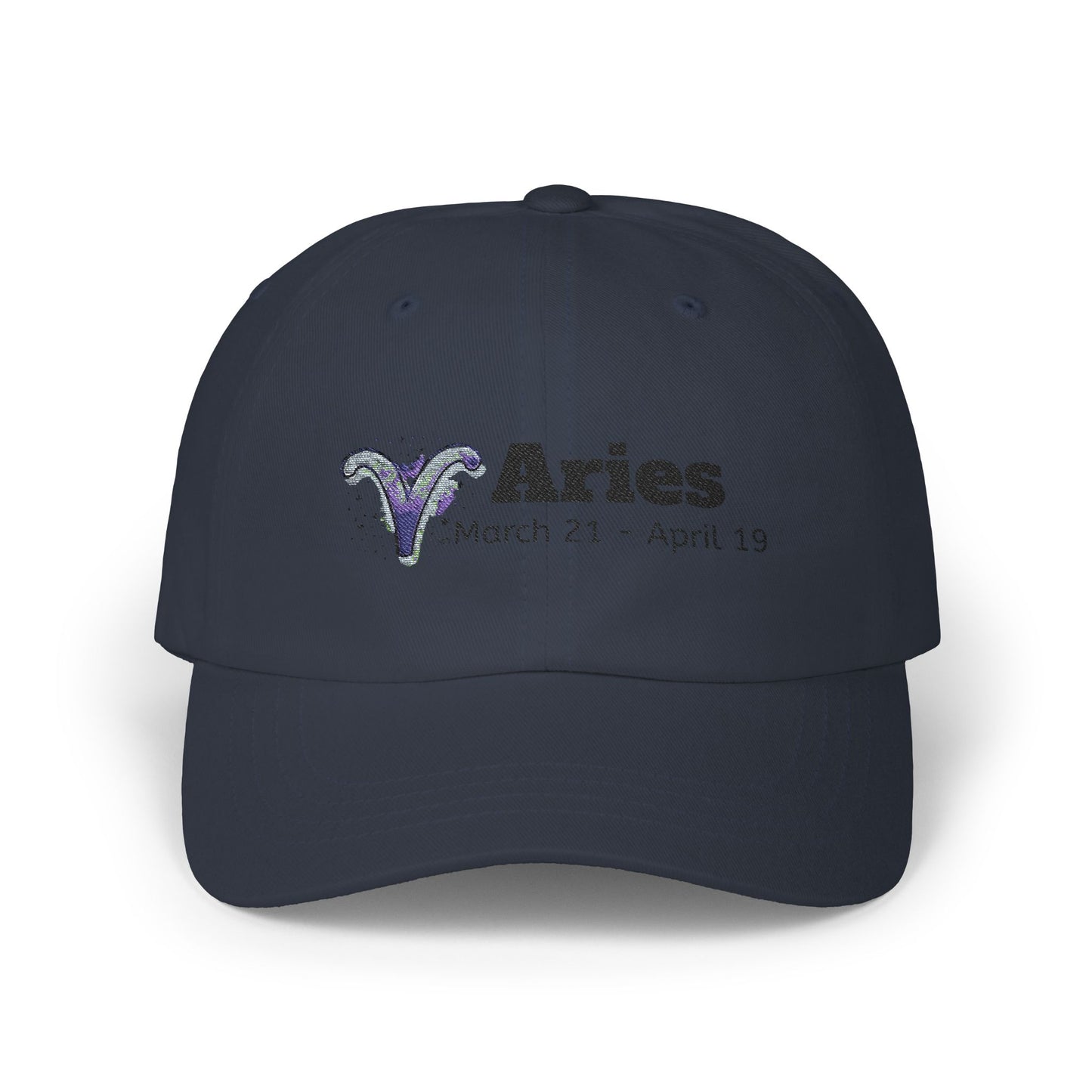 Astrological Aries Dad Cap | Classic White Baseball Hat, Birthday Gift, Zodiac Fashion, Home, Everyday Style, Astrology Lover