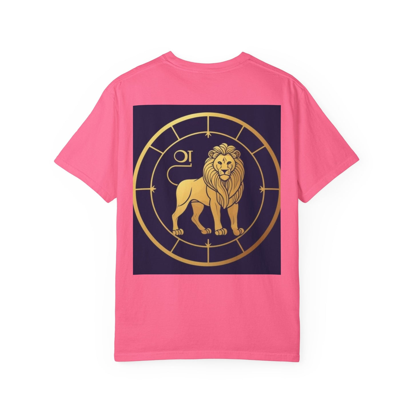 Leo Zodiac T-Shirt, Astrology Tee, Unisex Garment-Dyed Shirt, Birthday Gift for Leo, Celestial Fashion