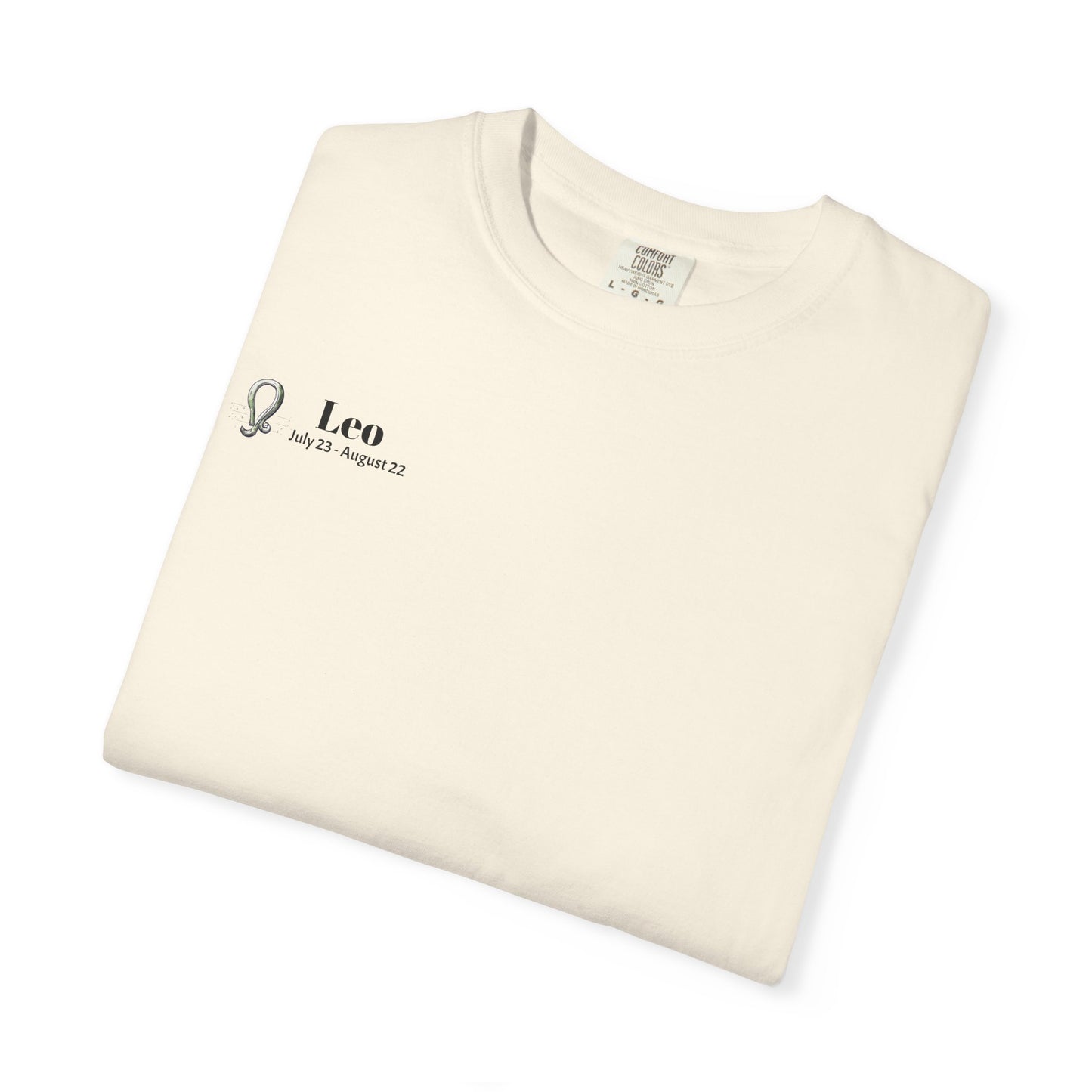 Leo Zodiac T-Shirt, Astrology Tee, Unisex Garment-Dyed Shirt, Birthday Gift for Leo, Celestial Fashion