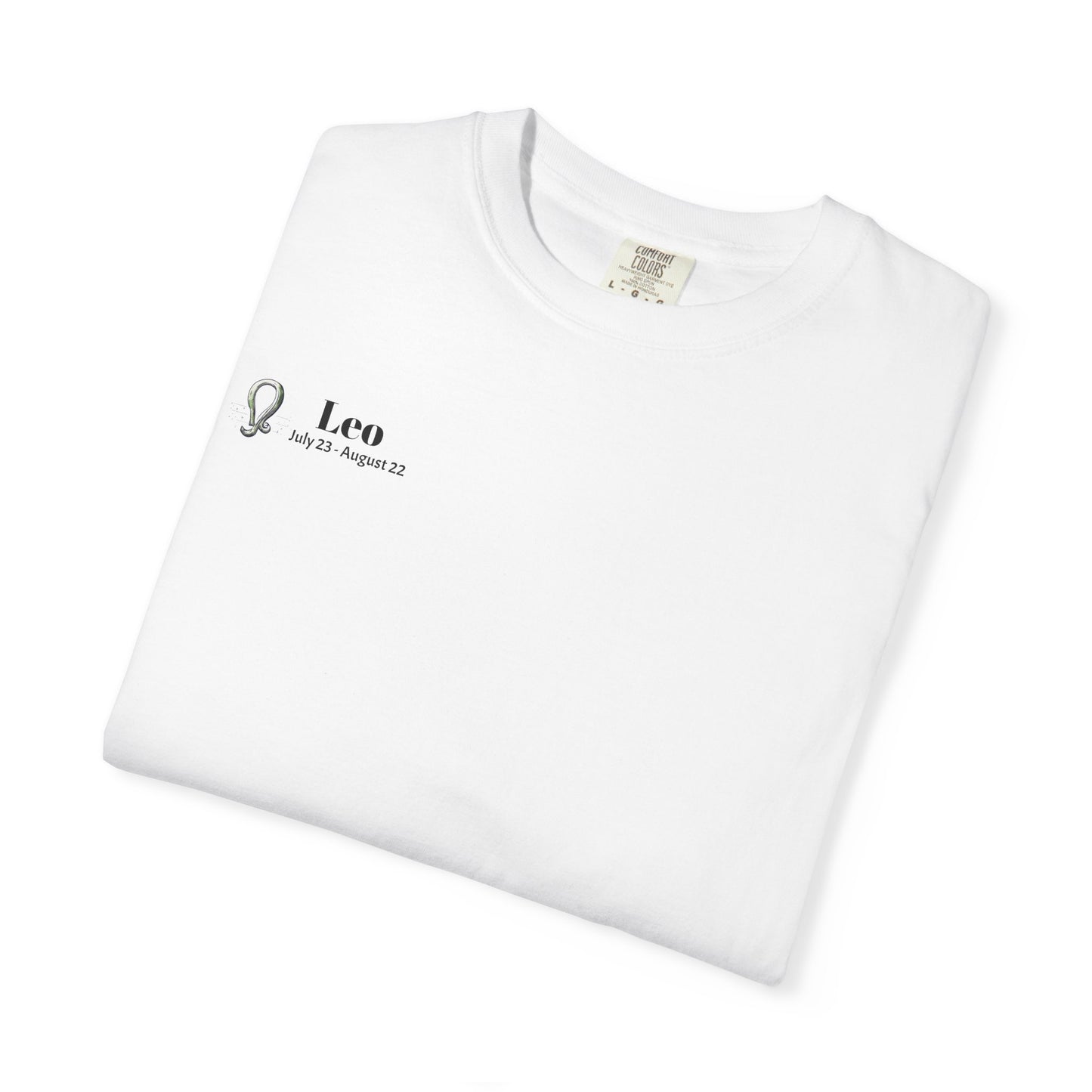 Leo Zodiac T-Shirt, Astrology Tee, Unisex Garment-Dyed Shirt, Birthday Gift for Leo, Celestial Fashion