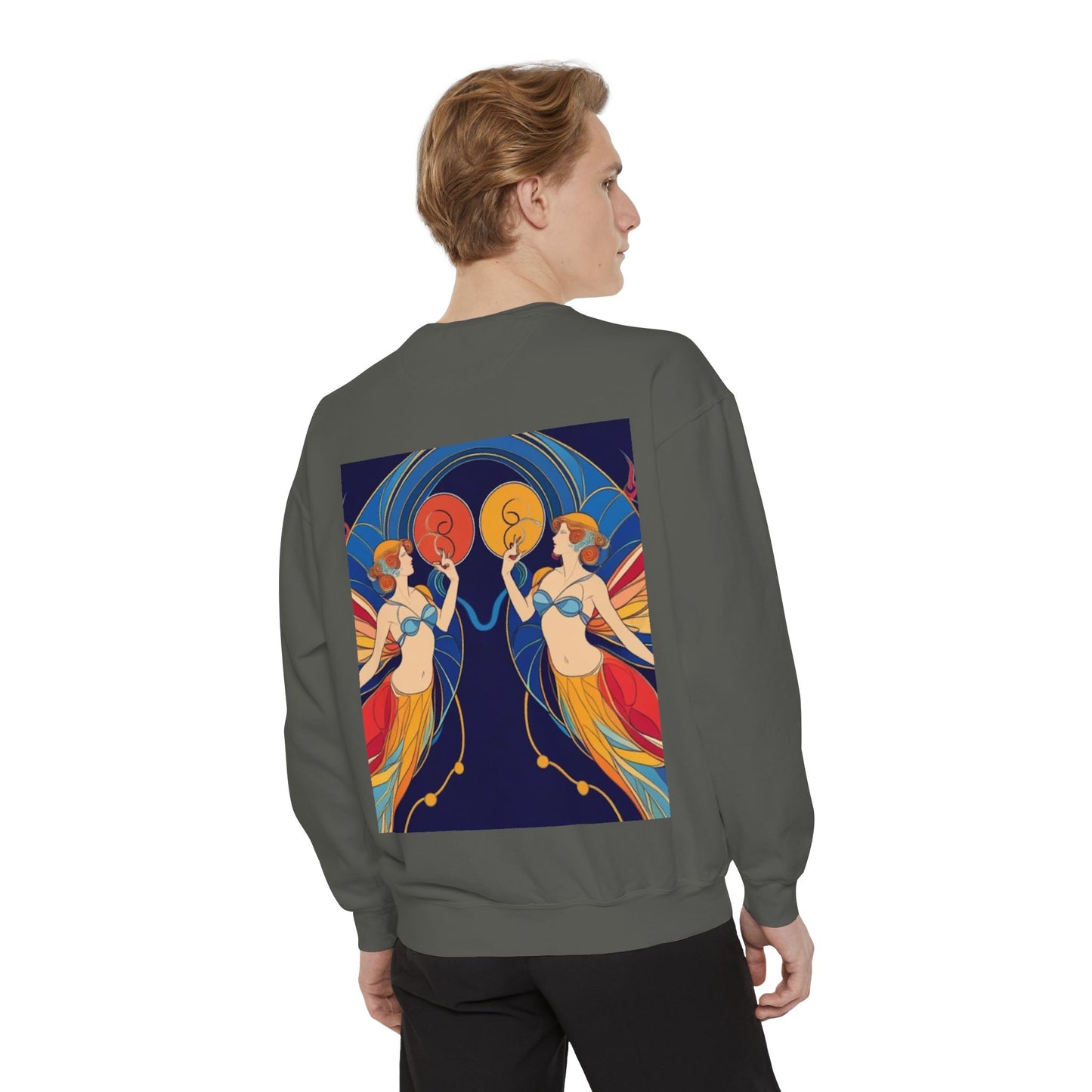 Gemini Astrological sign Unisex Garment-Dyed Sweatshirt
