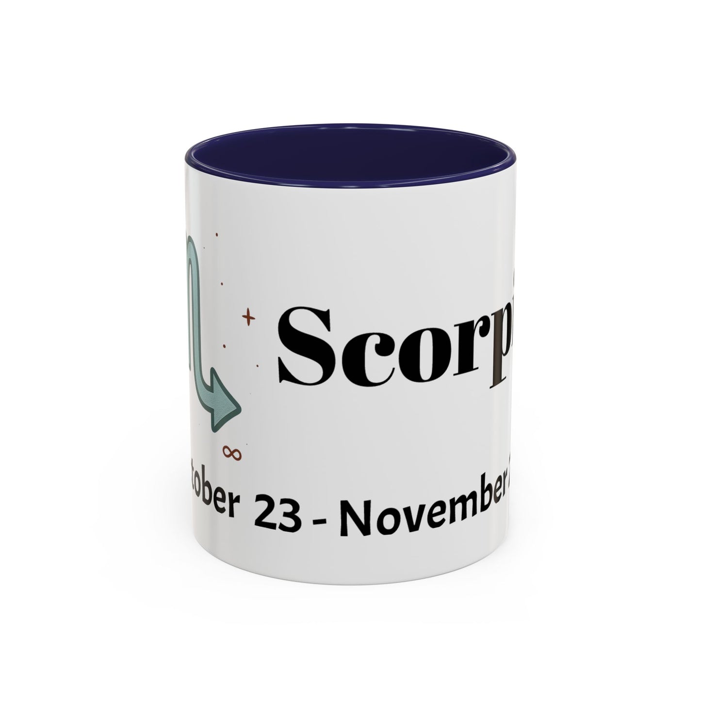Scorpio Zodiac Coffee Mug - Astrology Gift, Horoscope Mug, Black Accent, Astrology Lover, Personalized Coffee Cup