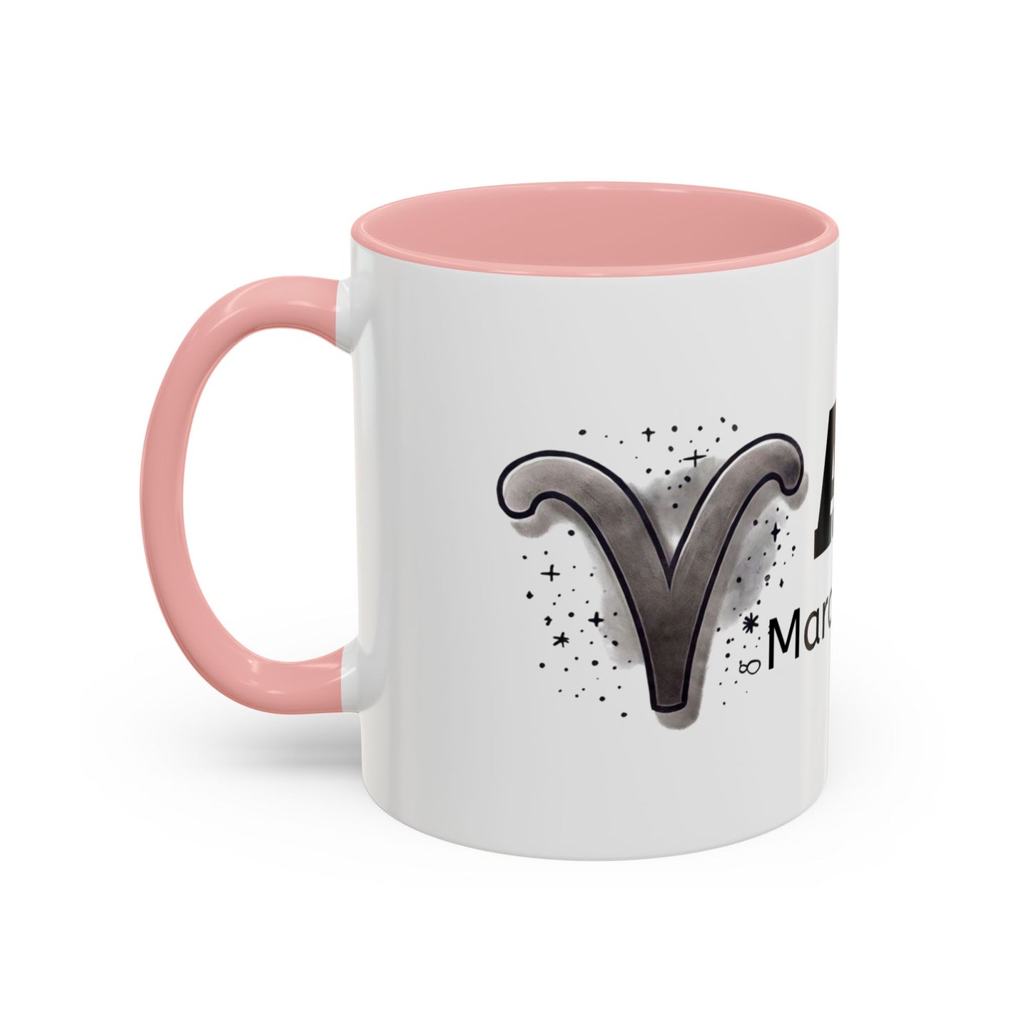 Aries Accent Coffee Mug | Astrology Gift for March Birthdays | Zodiac Lover's Cup | Coffee Lovers Mug | Personalized Aries Mug