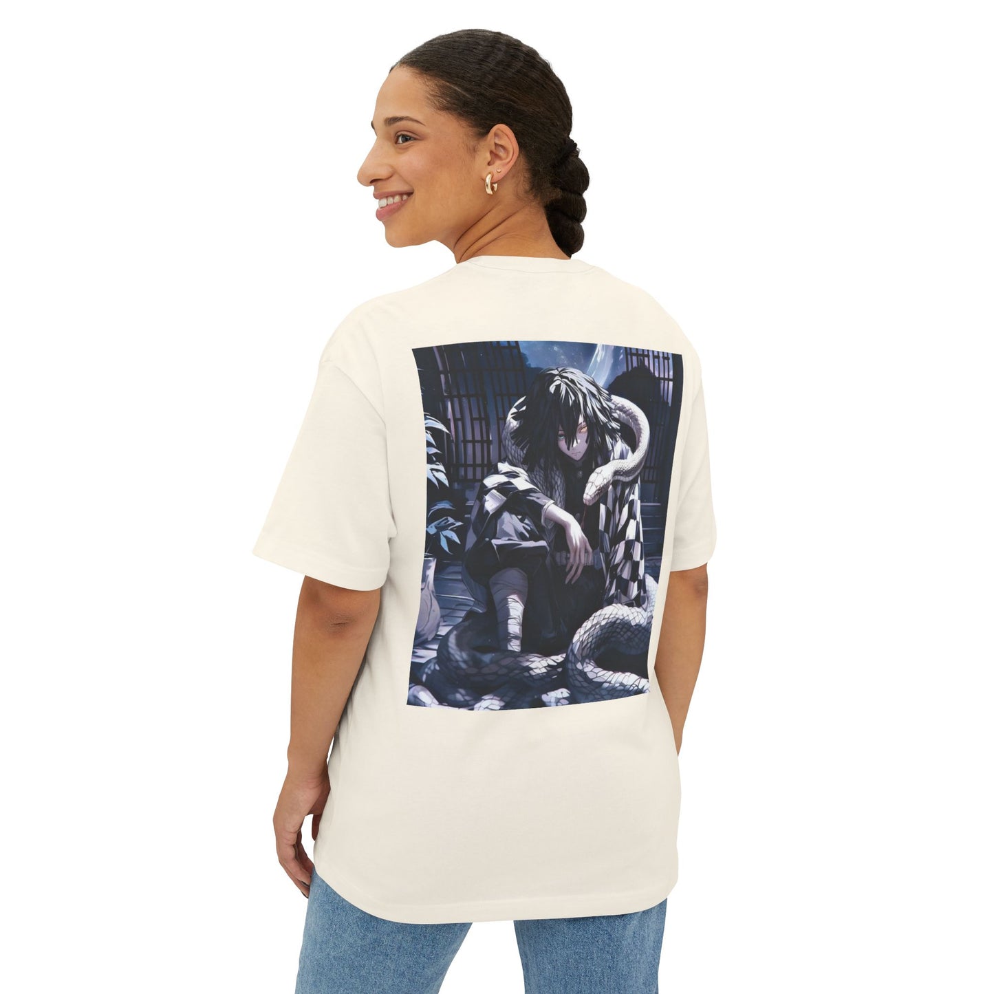 Demon Slayer Unisex Oversized Tee, Anime Fan Shirt, Graphic Tee, Gift for Otaku, Cool Casual Wear, Birthday Present, Comfy Top