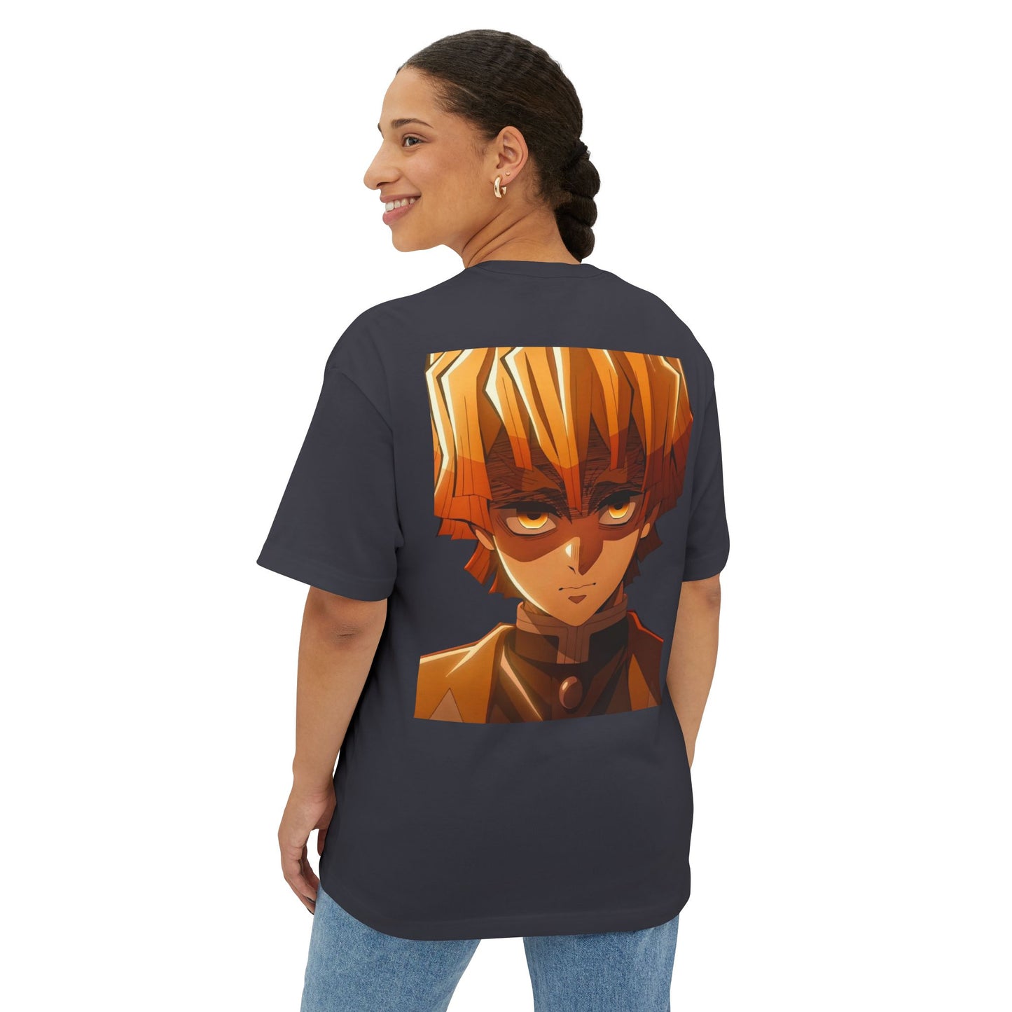 Demon Slayer Unisex Oversized Tee, Anime Graphic Shirt, Comfortable Streetwear, Gift for Fans, Casual Wear for Any Occasion